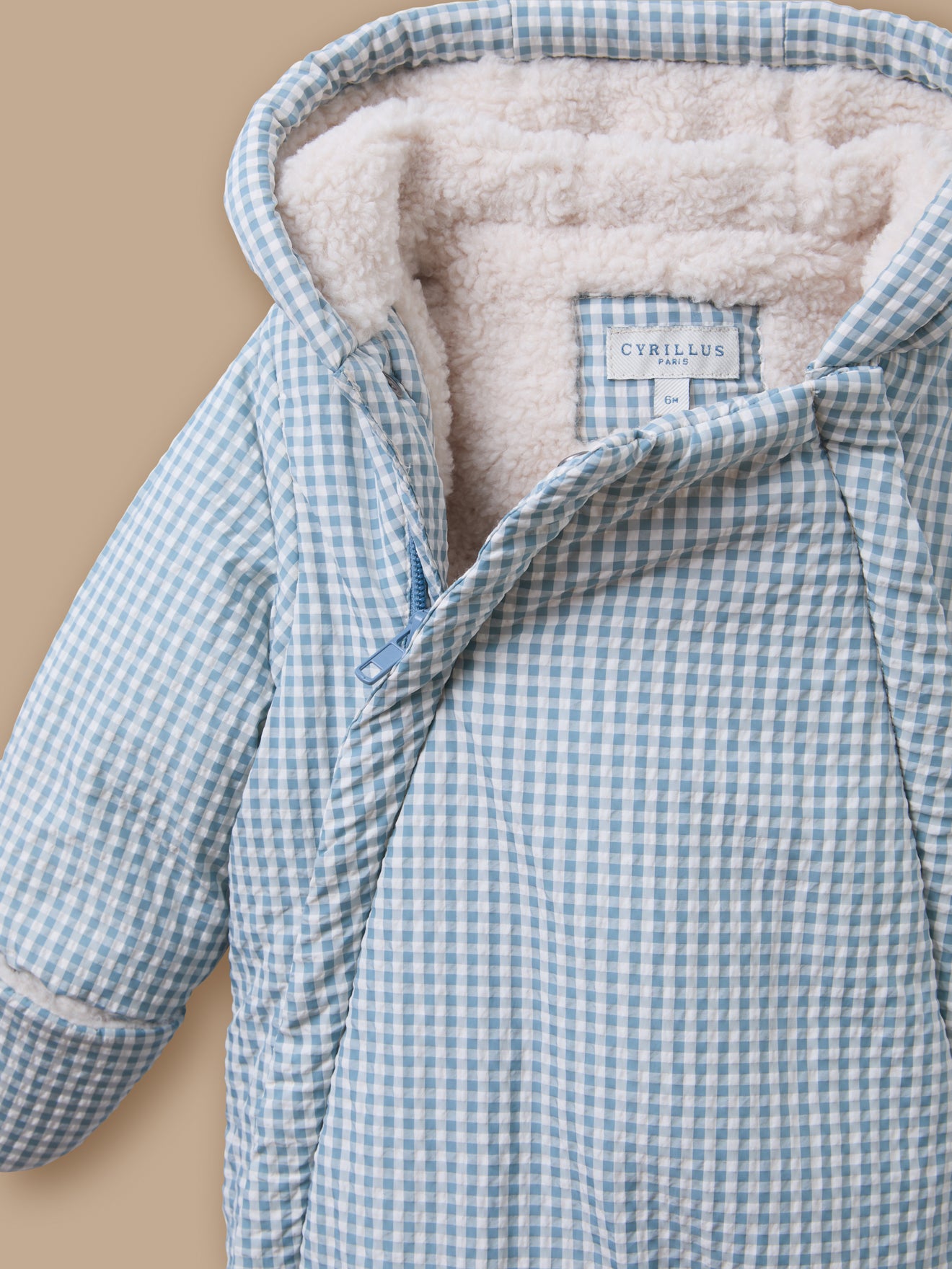Baby-Fliegerkombi mit Vichy-Muster