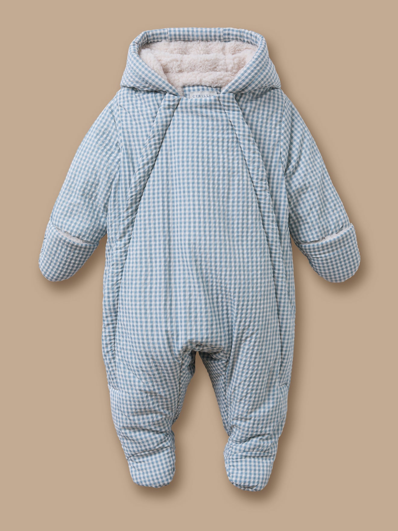 Baby-Fliegerkombi mit Vichy-Muster