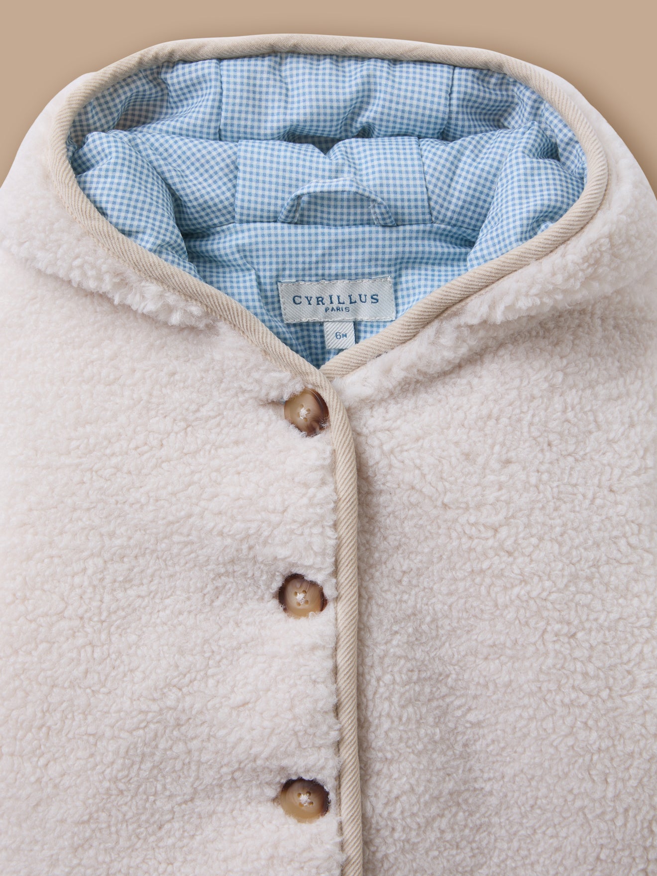 Baby-Burnusjacke aus Sherpa