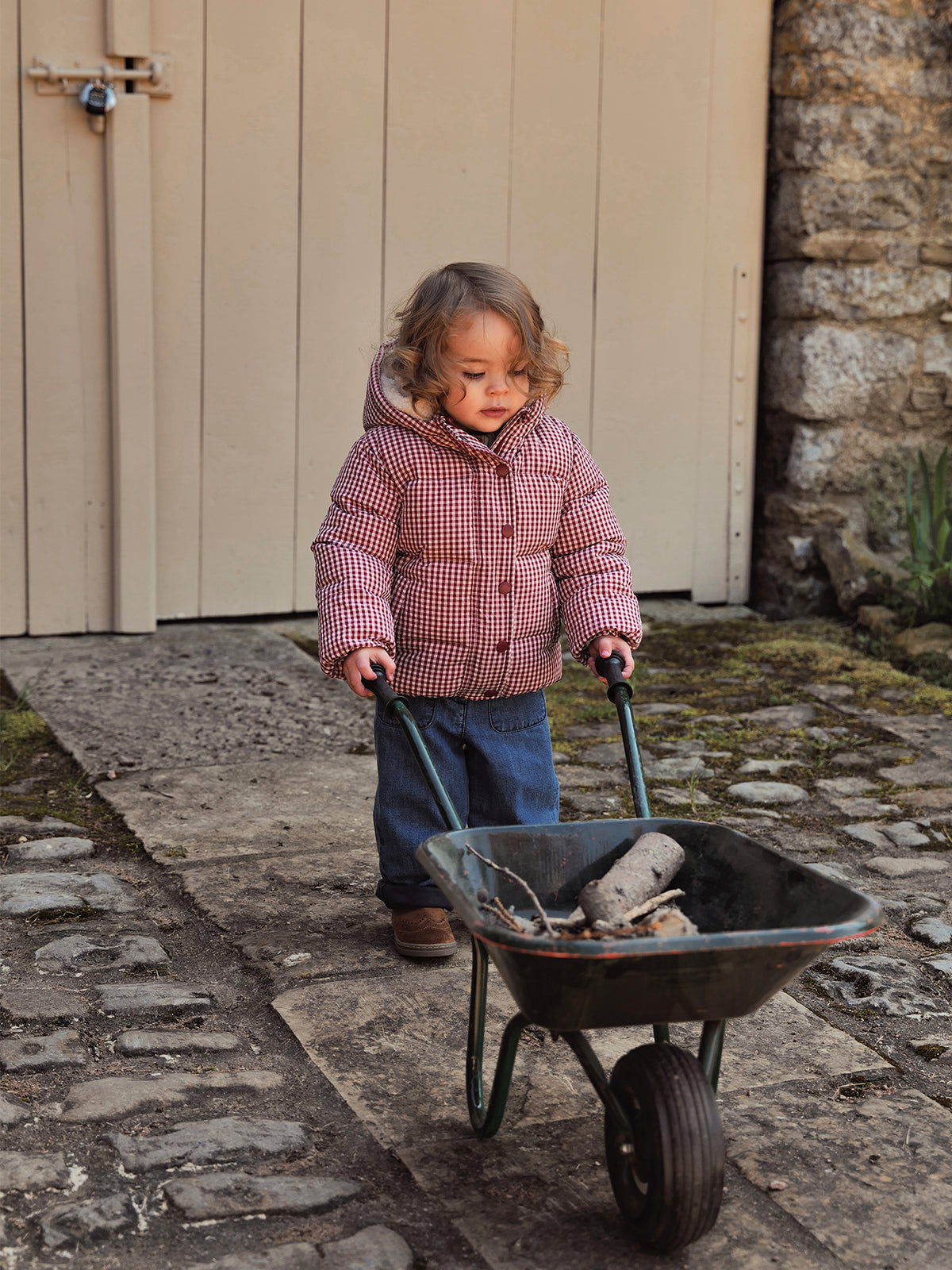 Vichy-Steppjacke für Babys