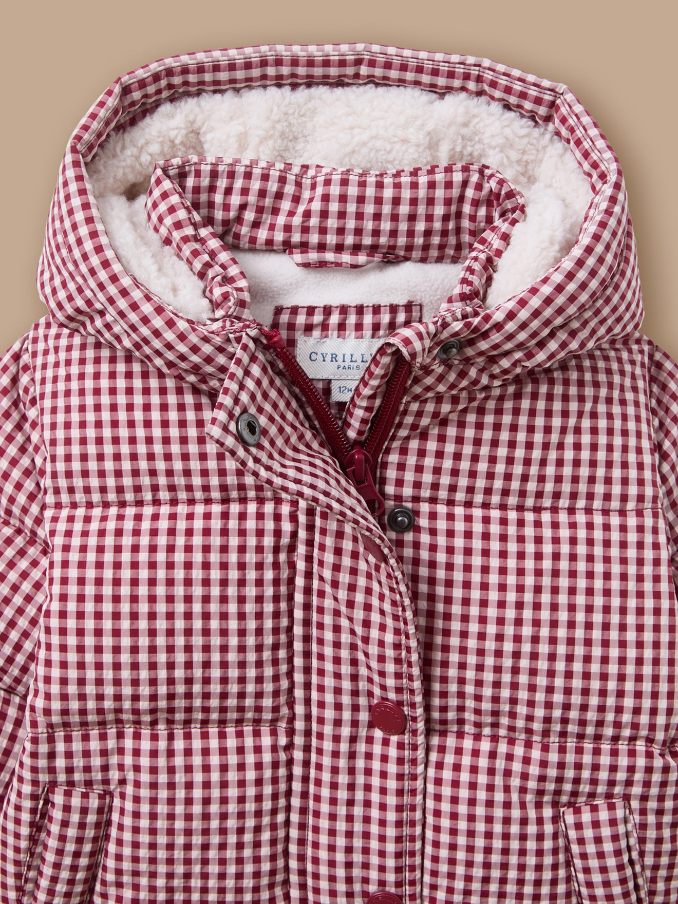 Vichy-Steppjacke für Babys