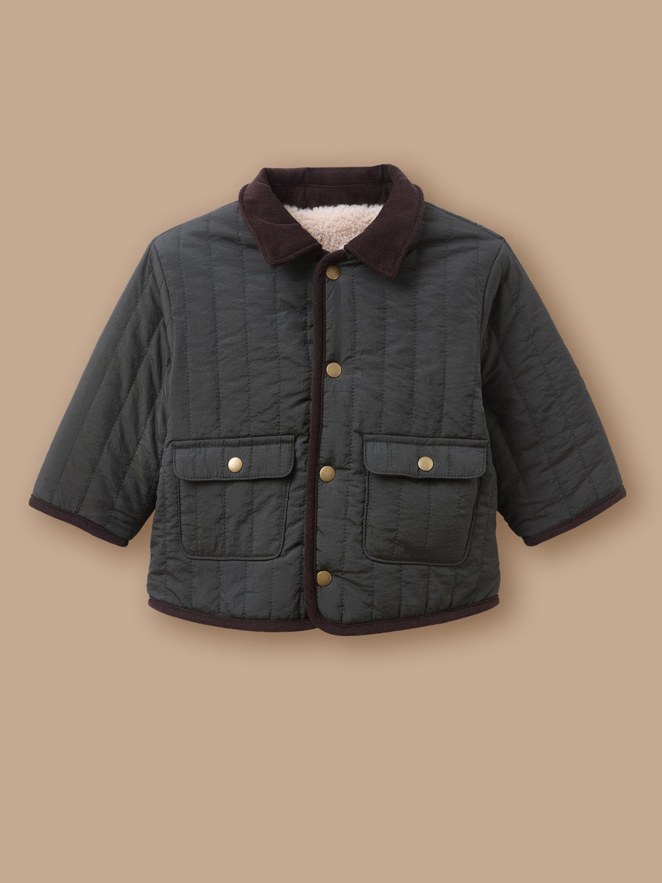 Wendejacke aus Sherpa für Babys