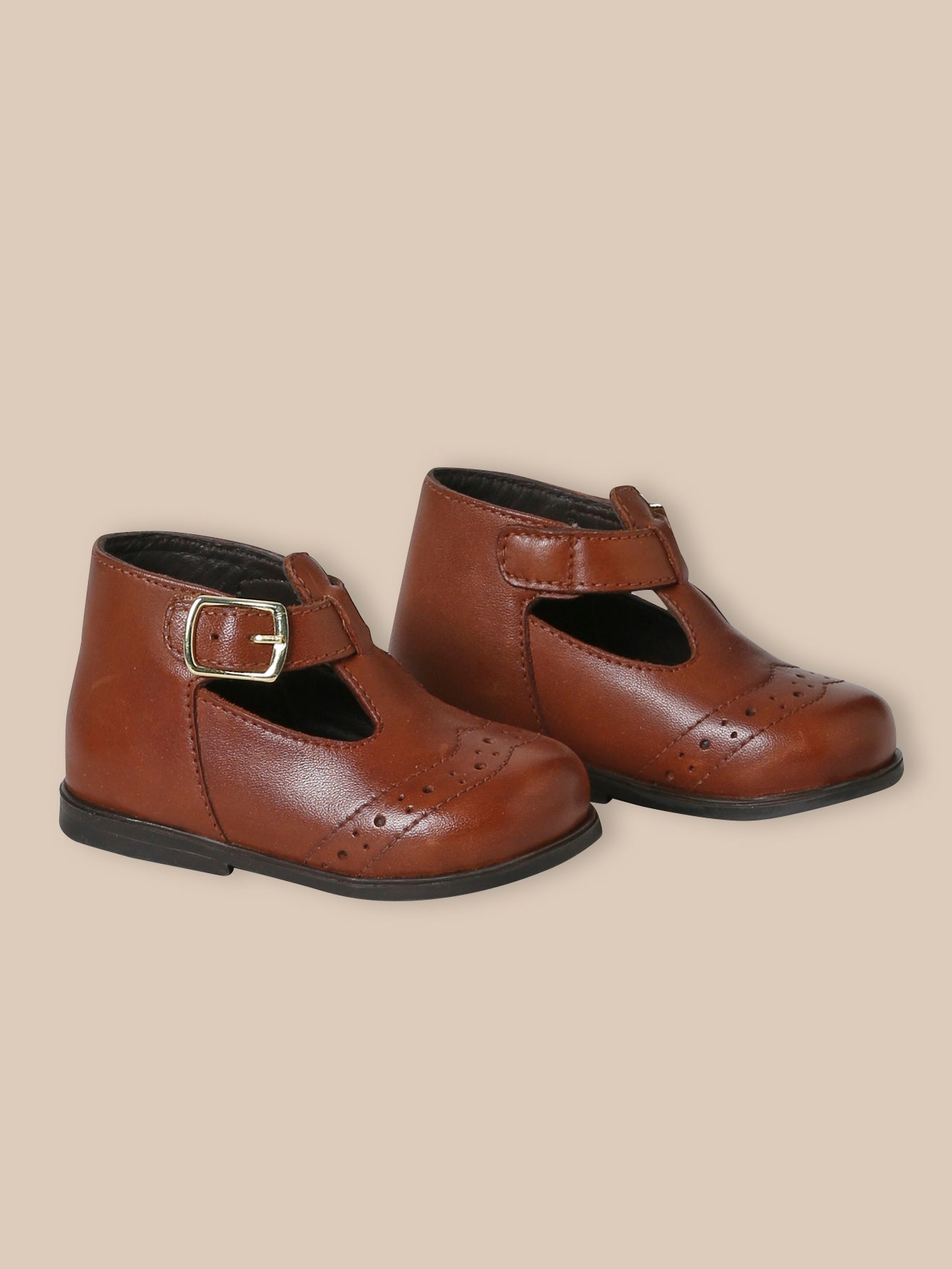 Babyschuhe, Mary Janes, Leder