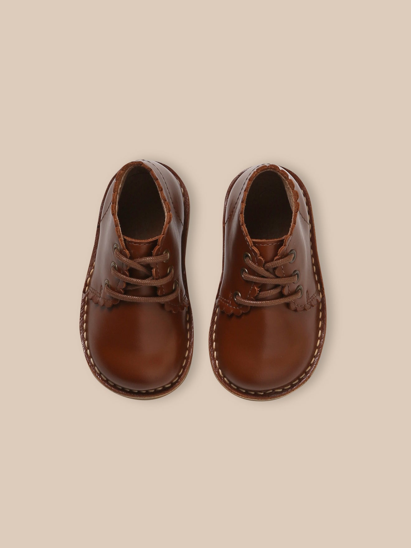 Babystiefelchen, Leder, verziert