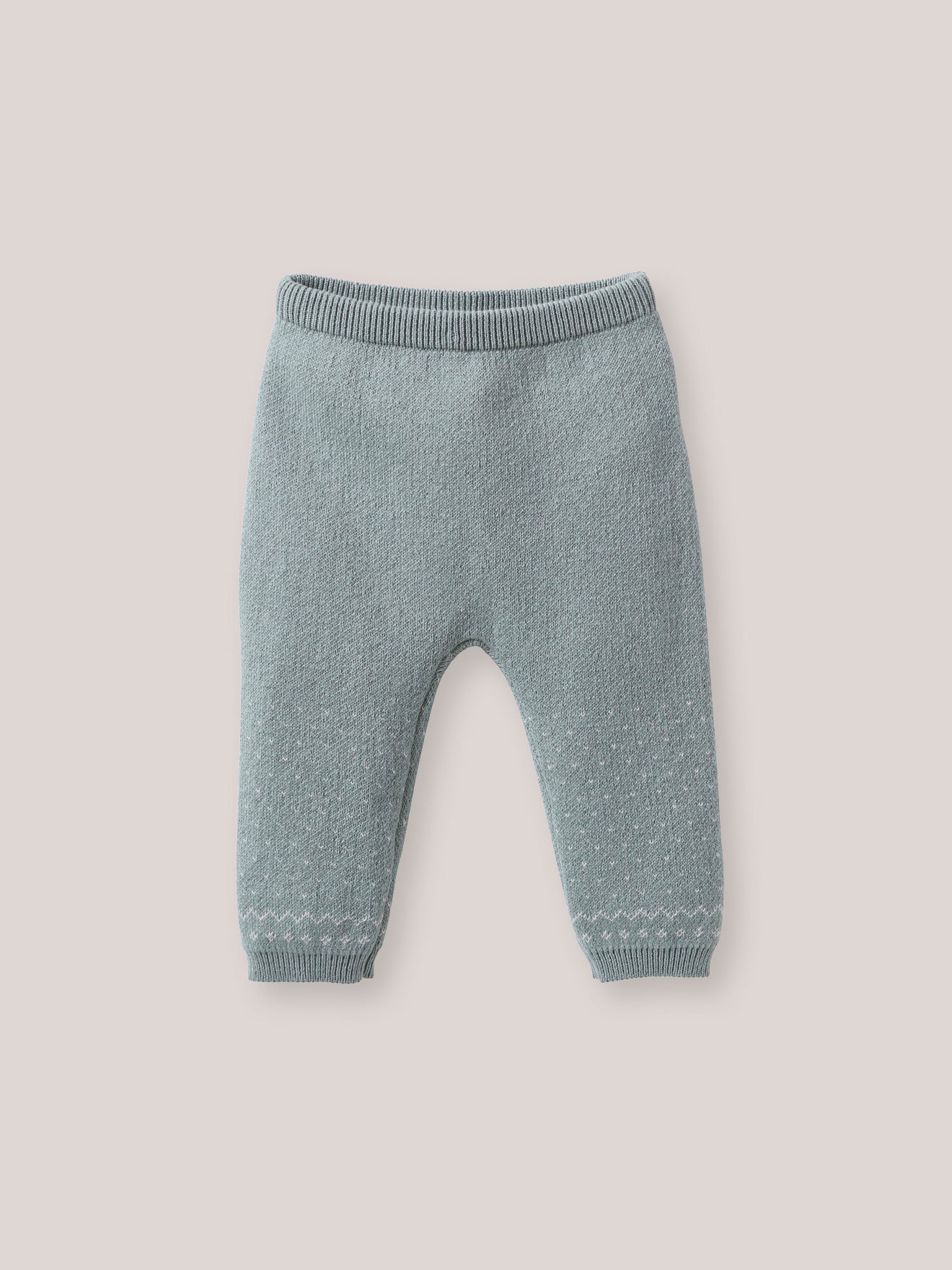 Babyset aus Wolle mit Jacquard-Muster