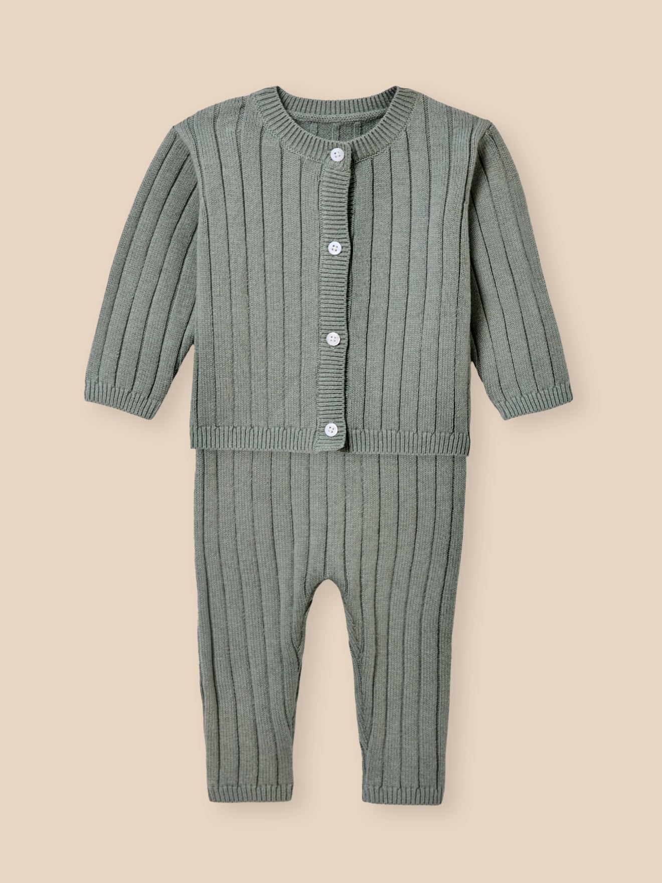 Babyset aus Bio-Baumwolle und Wolle