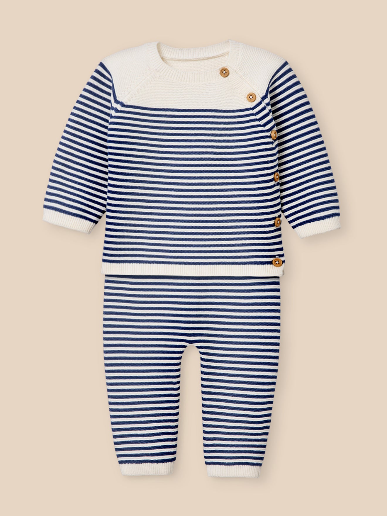 Set aus Strick, Baby - Bio-Baumwolle