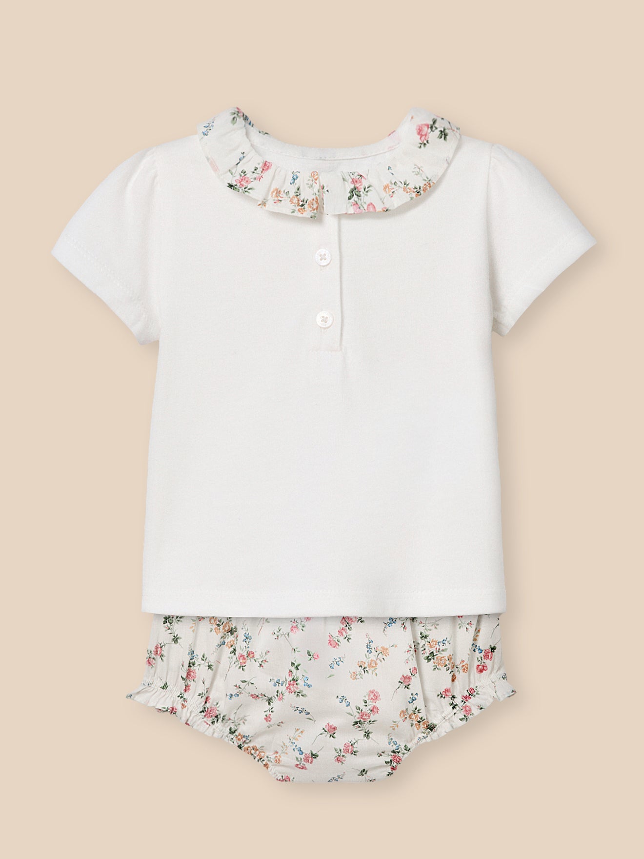 Set aus T-Shirt und Bloomer aus Liberty-Stoff, Baby