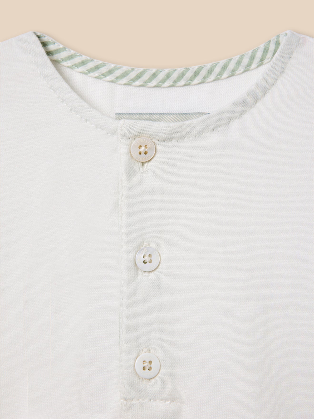 Set T-Shirt und Bloomer aus Seersucker