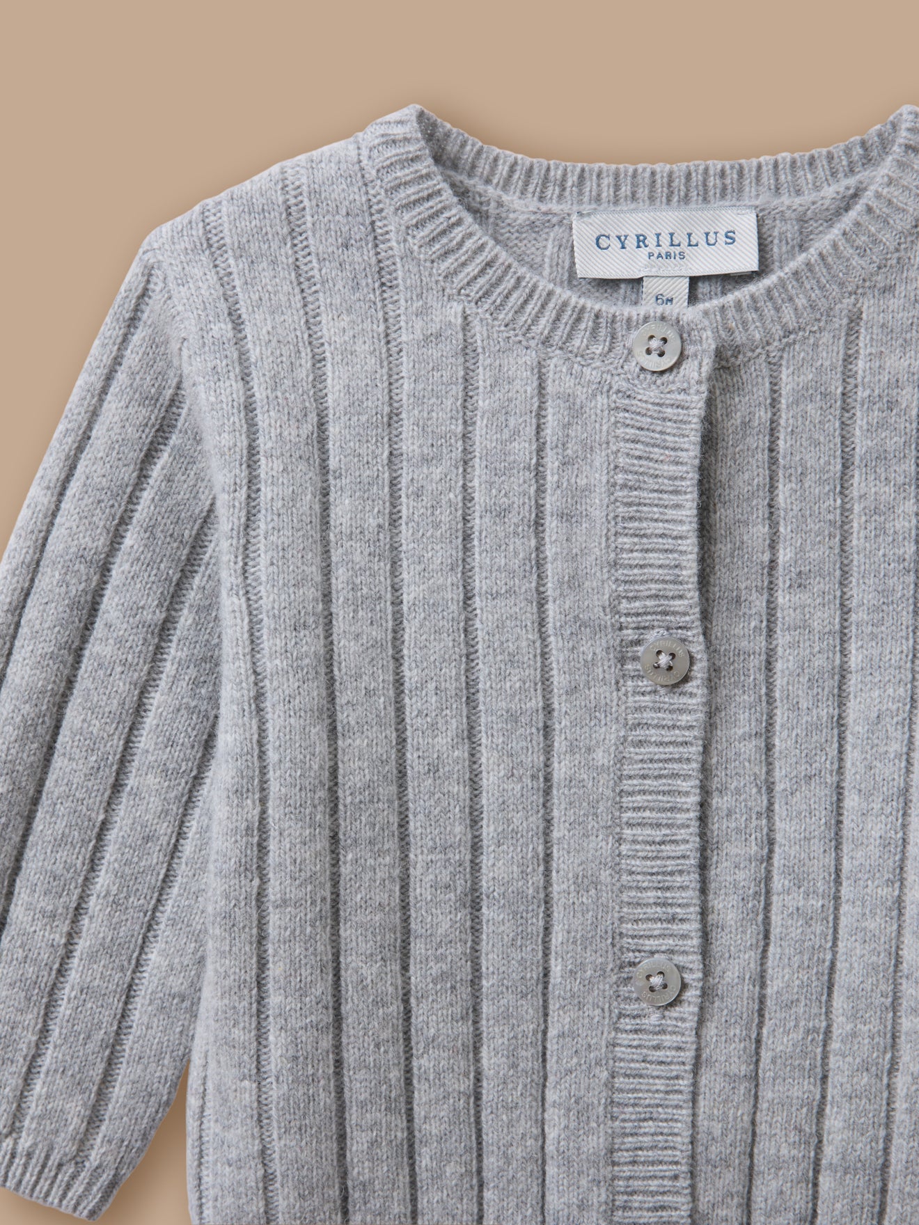 Baby-Set aus grobem Rippstrick