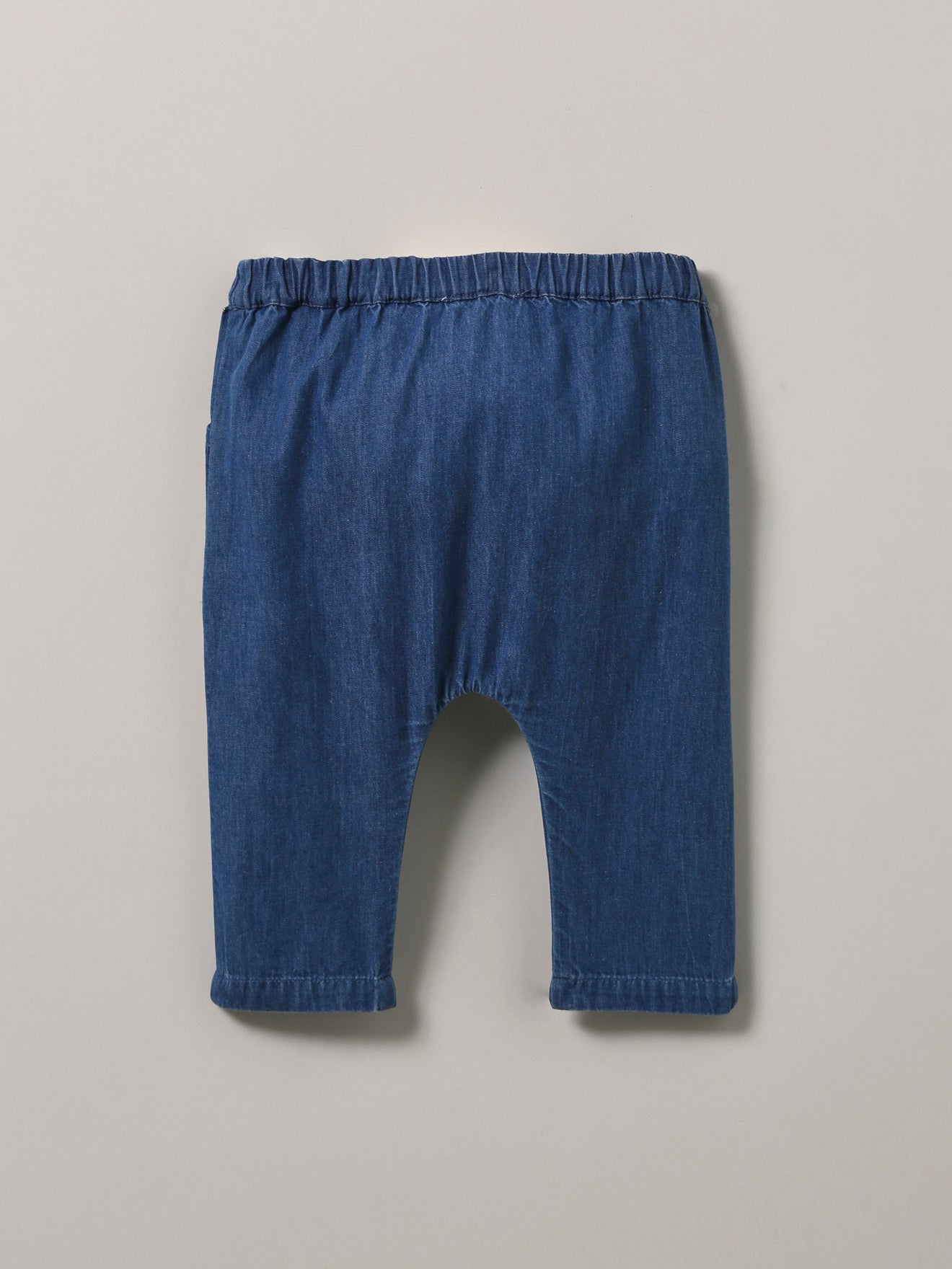 Baby-Pluderhose aus leichtem Jeansstoff