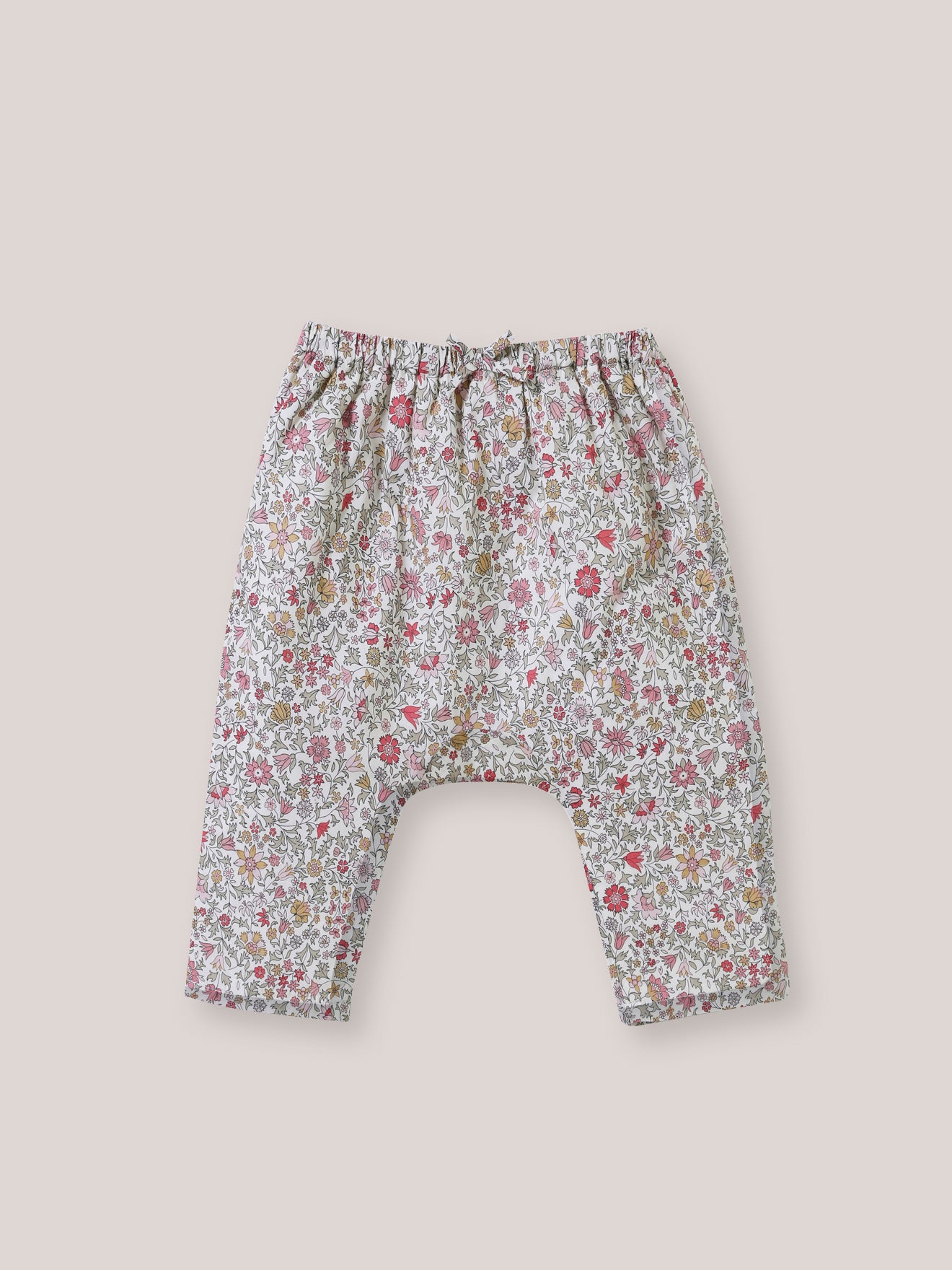 Baby-Pluderhose aus Liberty®-Stoff « Godington », wattiert