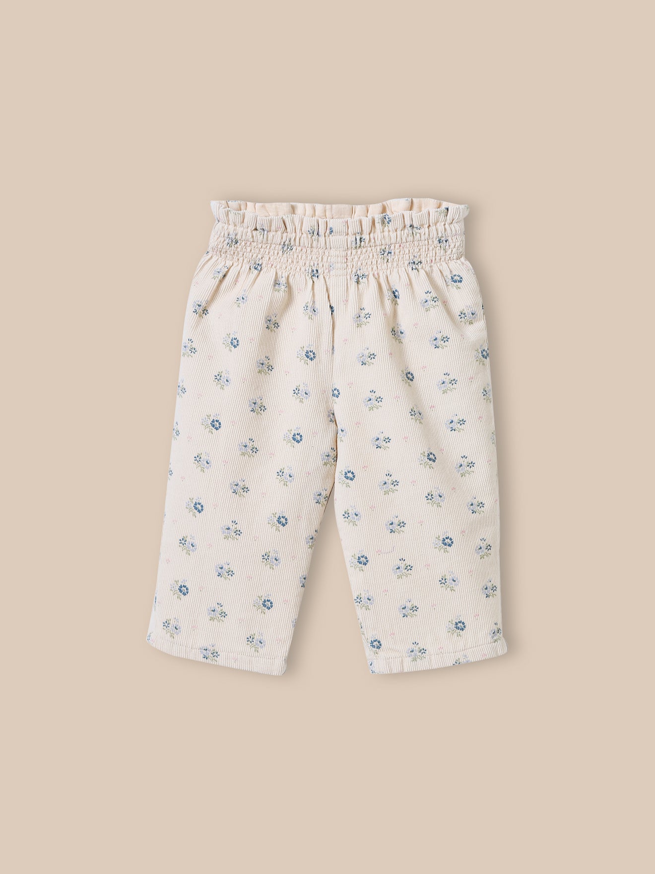 Baby-Hose aus bedrucktem Velours