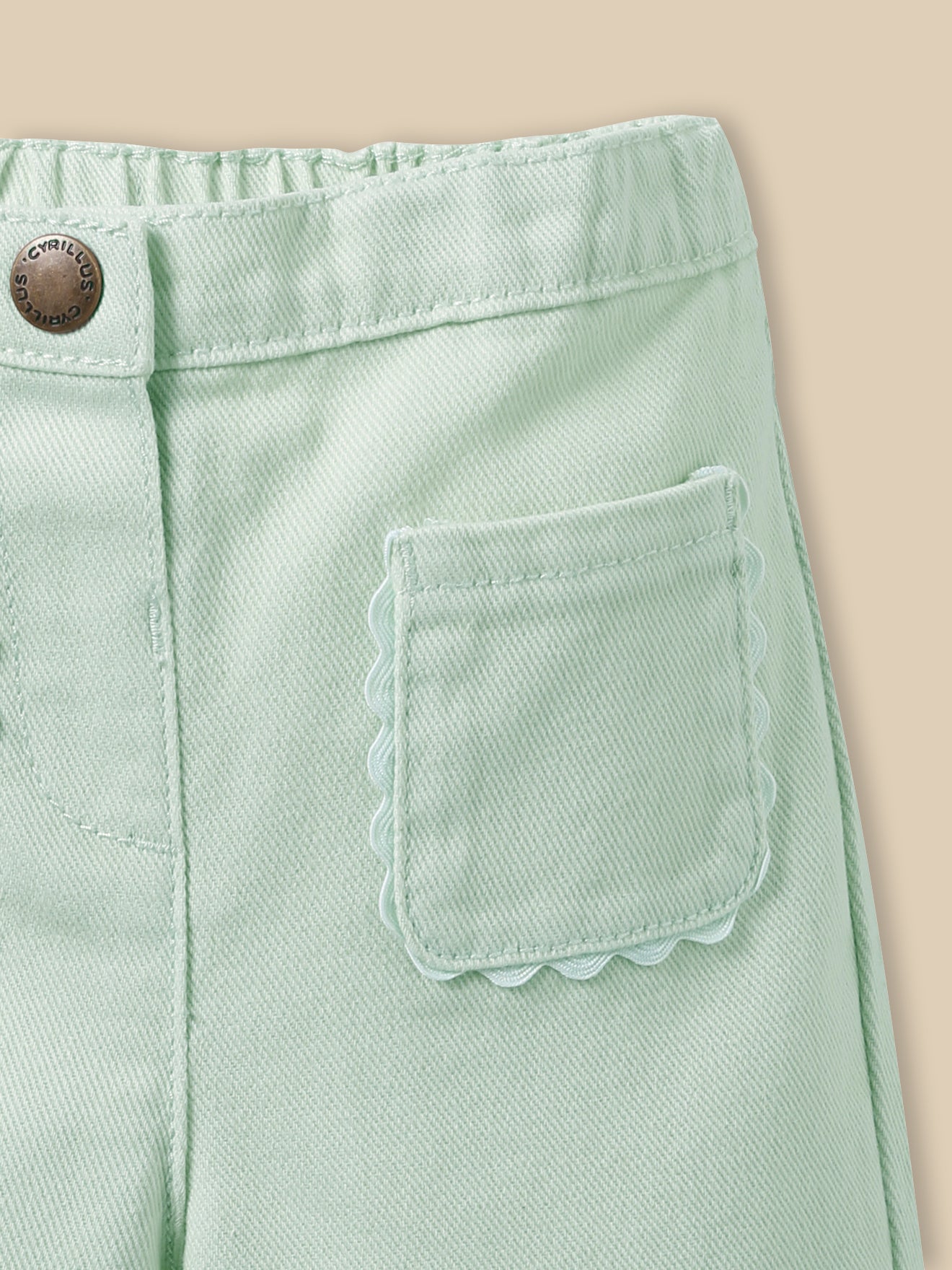 Gerade geschnittene Baby-Hose aus Twill