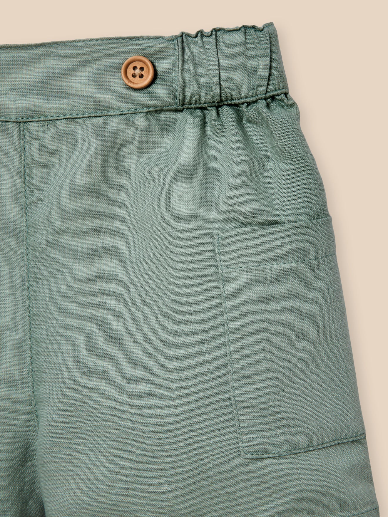 Shorts aus Leinen und Baumwolle, Baby