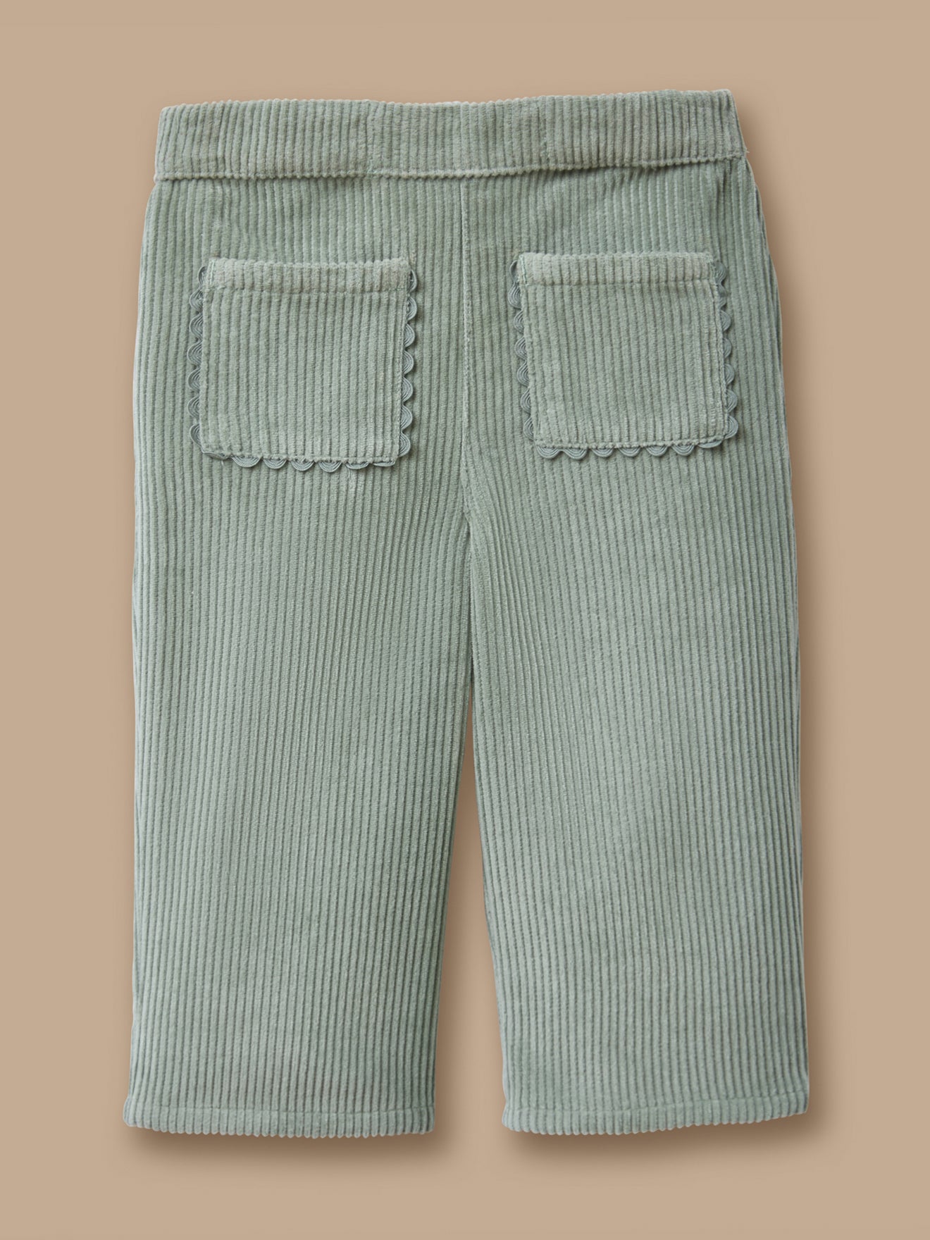 Festonierte Samthose für Babys