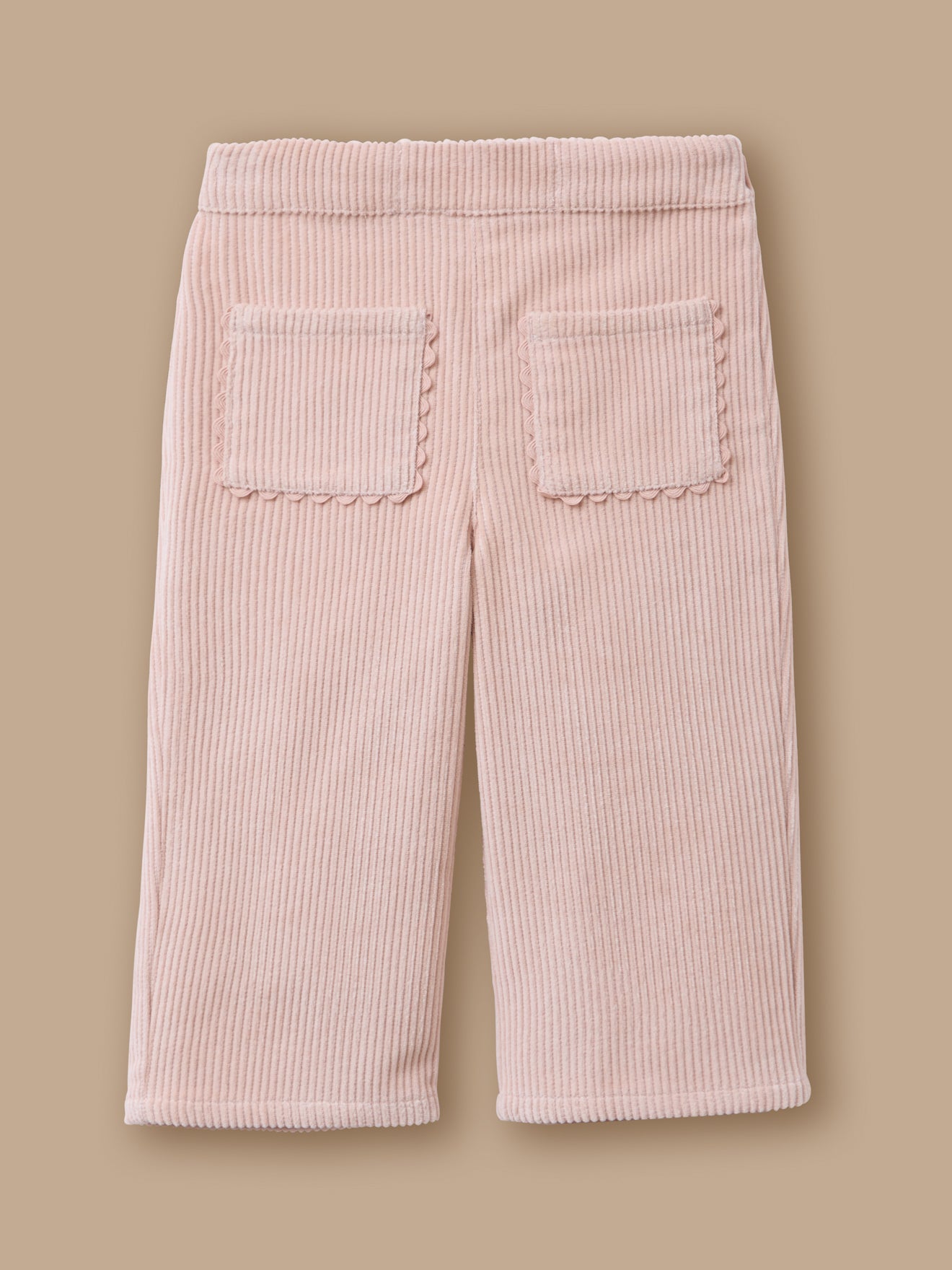 Festonierte Samthose für Babys