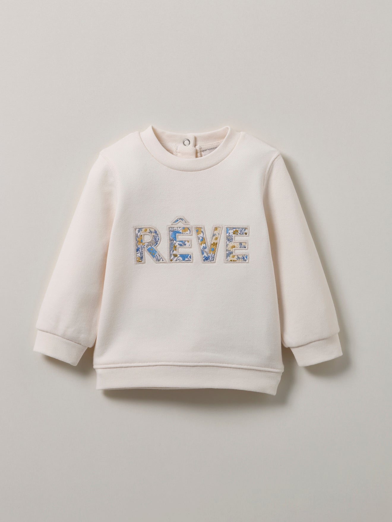 Baby-Sweatshirt aus Liberty®-Stoff – Bio-Baumwolle