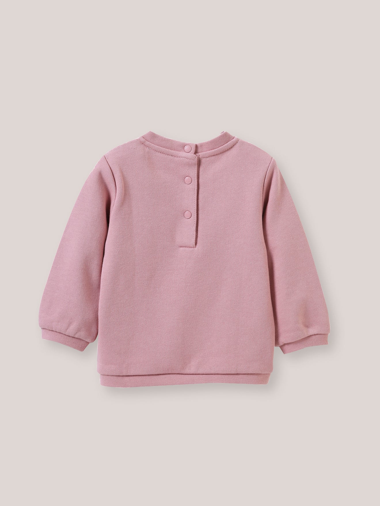 Baby-Sweatshirt mit Buchstaben aus Liberty®-Stoff