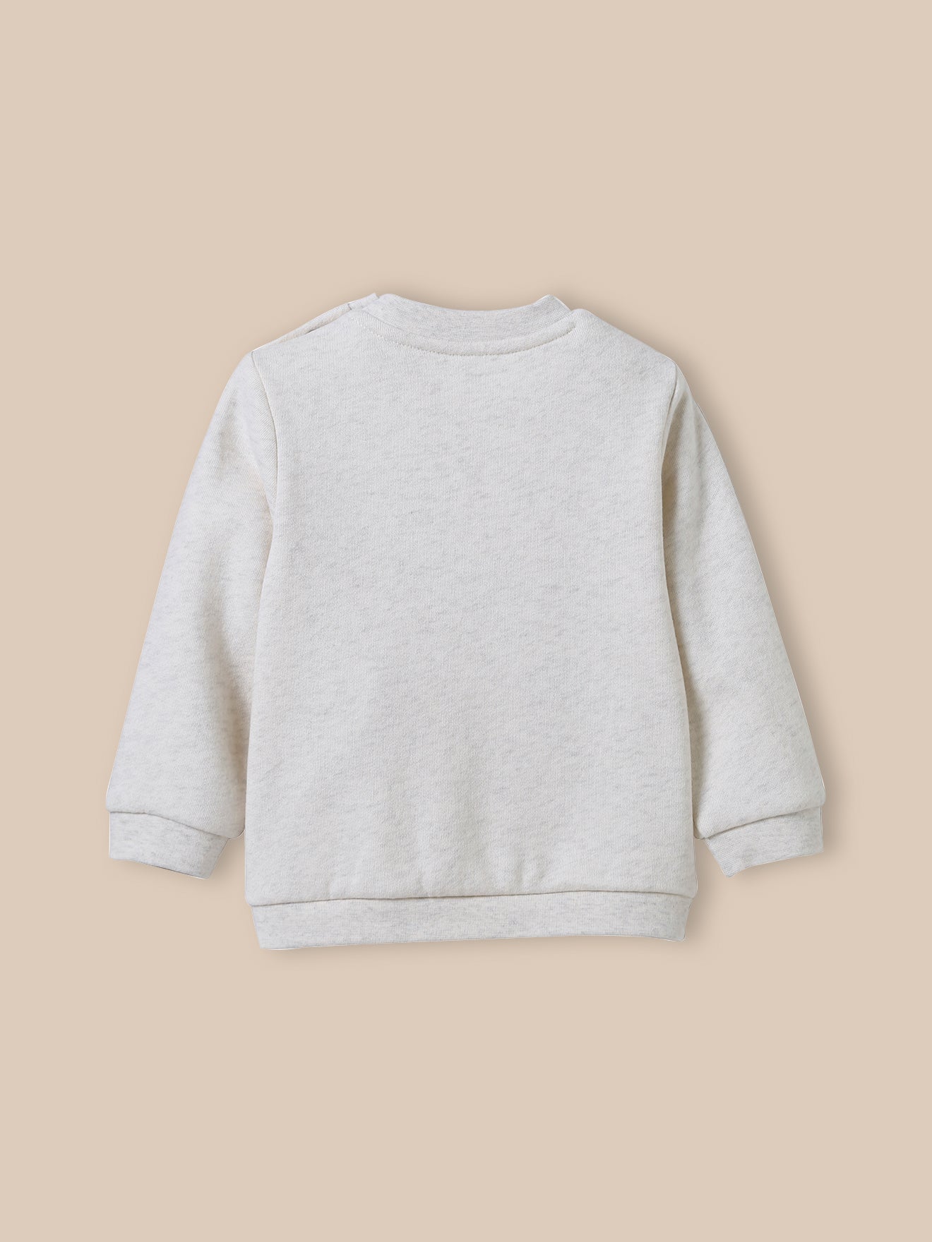 Baby-Sweatshirt mit Buchstaben aus Liberty®-Stoff - Bio-Baumwolle