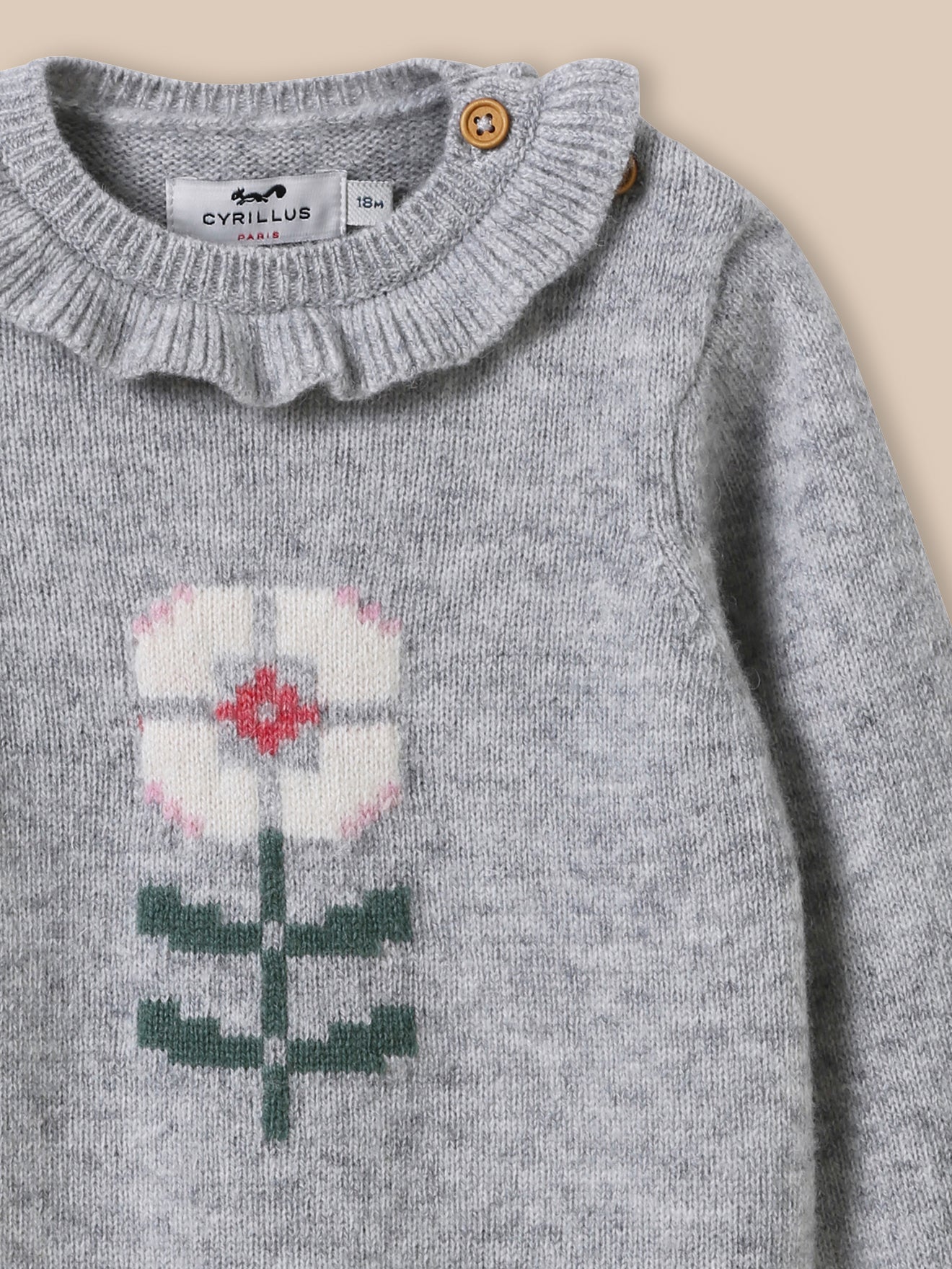 Babypullover aus Wolle