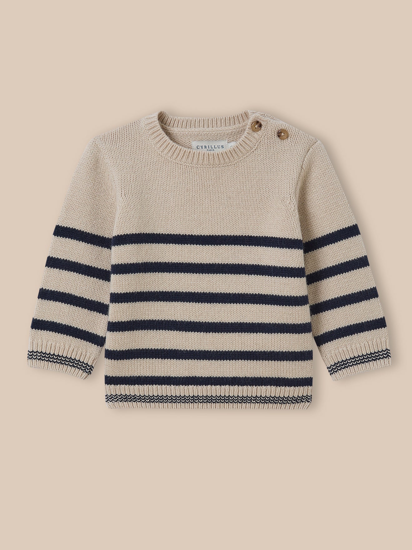 Baby-Ringel-Pullover Wolle