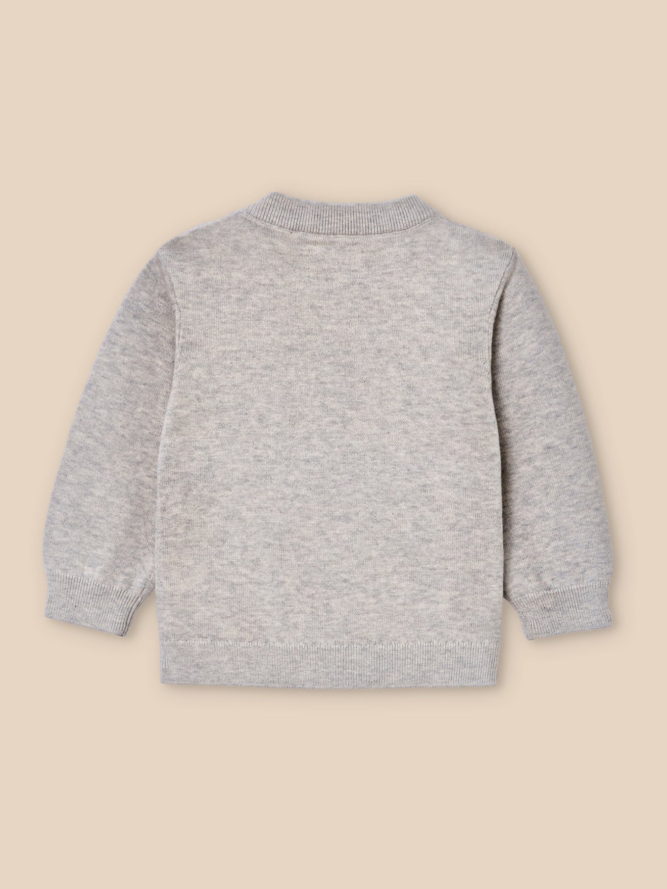 Babypullover aus biologischer Baumwolle und Wolle