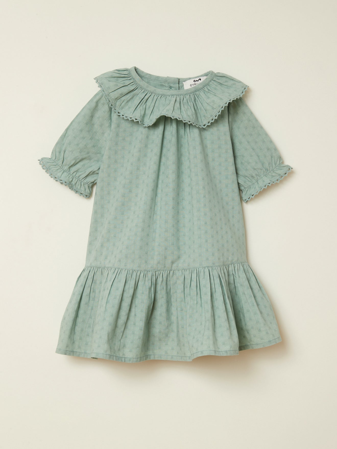 Babykleid aus Dobby-Baumwolle