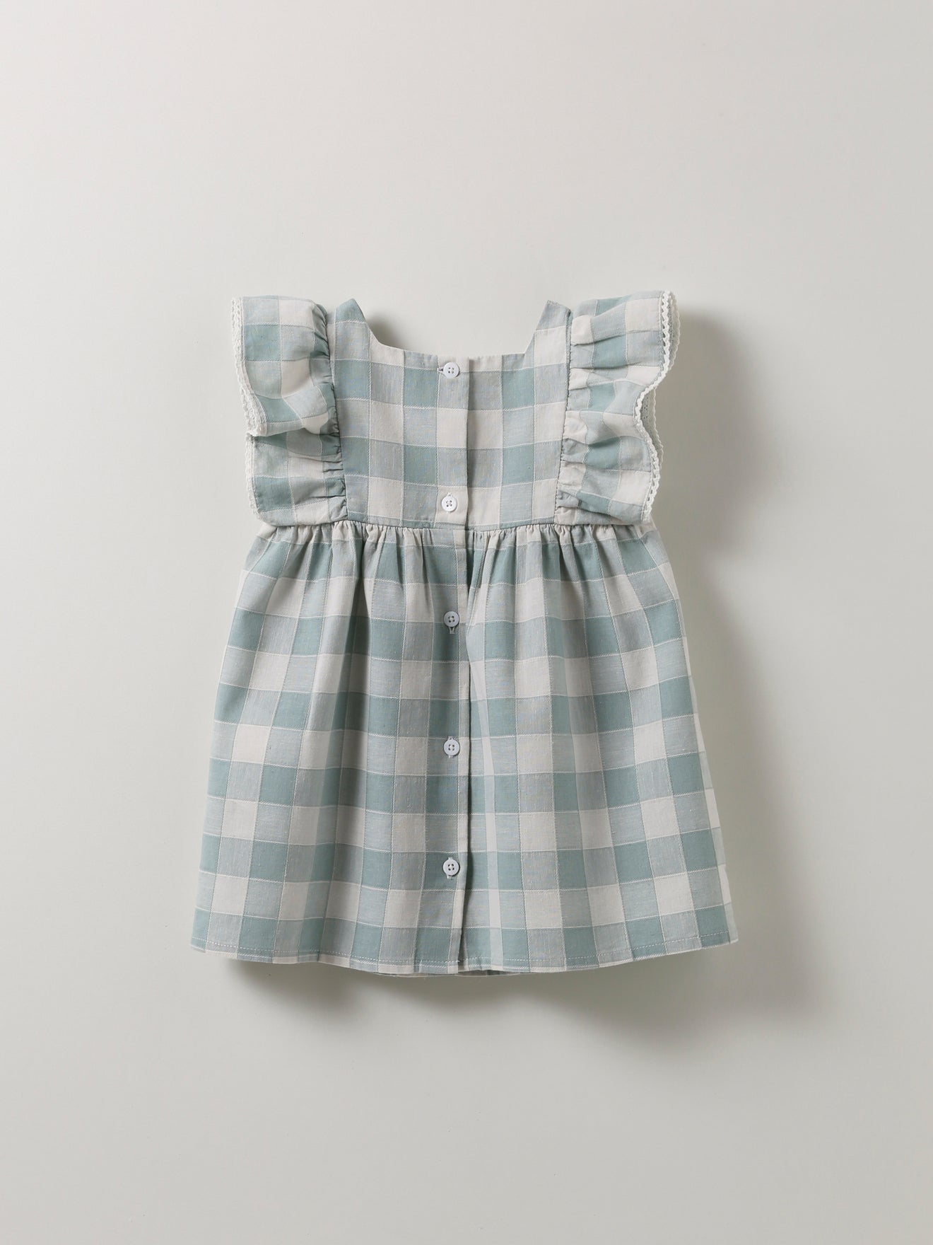 Babykleid aus Leinen und Baumwolle