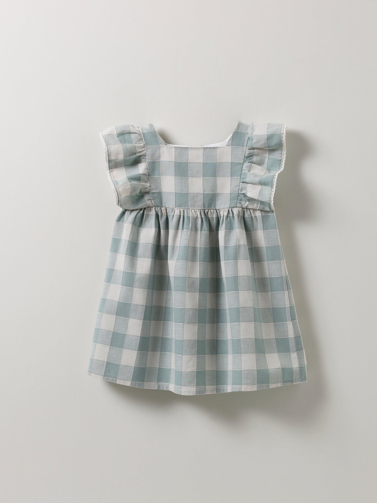 Babykleid aus Leinen und Baumwolle