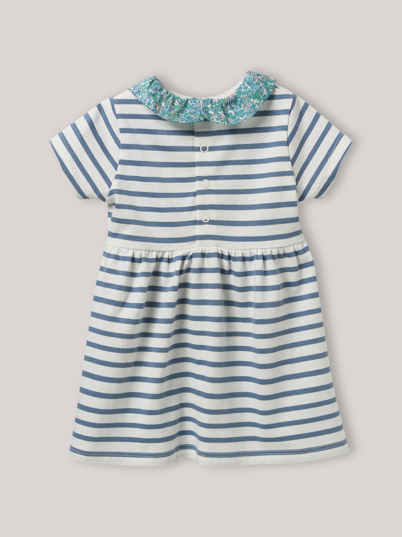 Babykleid im Marinelook – Bio-Baumwolle