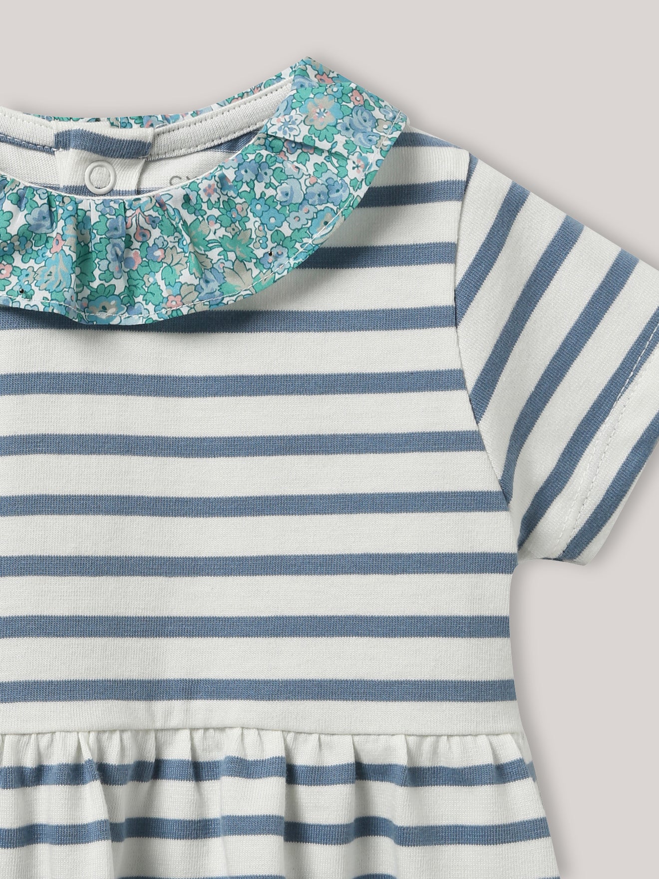 Babykleid im Marinelook – Bio-Baumwolle
