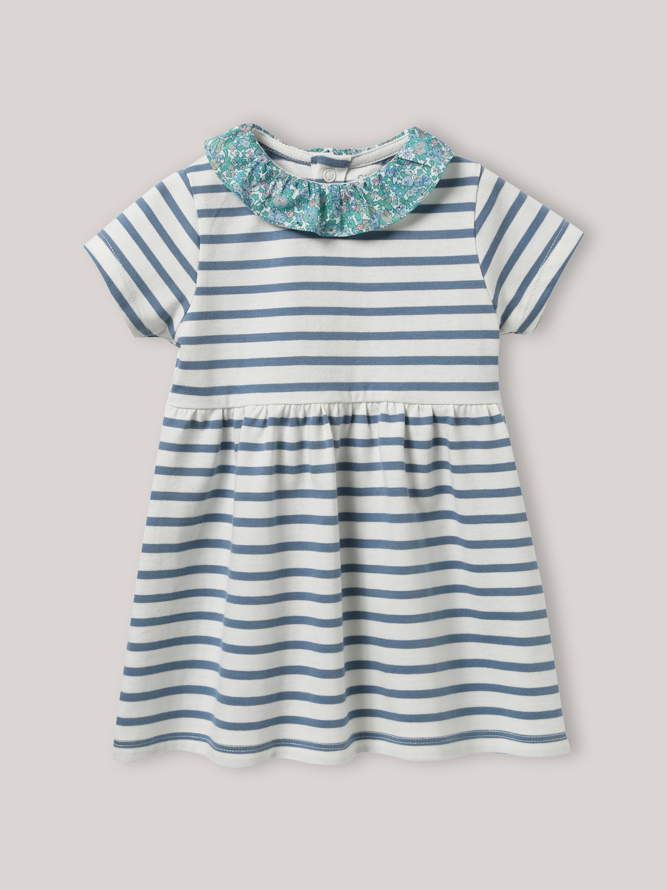 Babykleid im Marinelook – Bio-Baumwolle