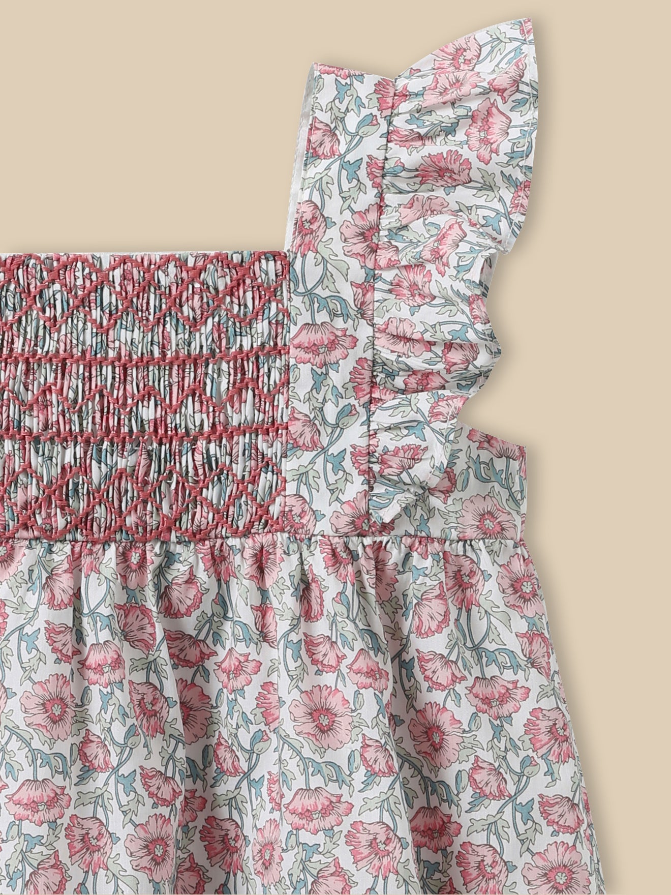 Kleid aus Liberty-Stoff Victoire - Kollektion Festtage und Hochzeiten