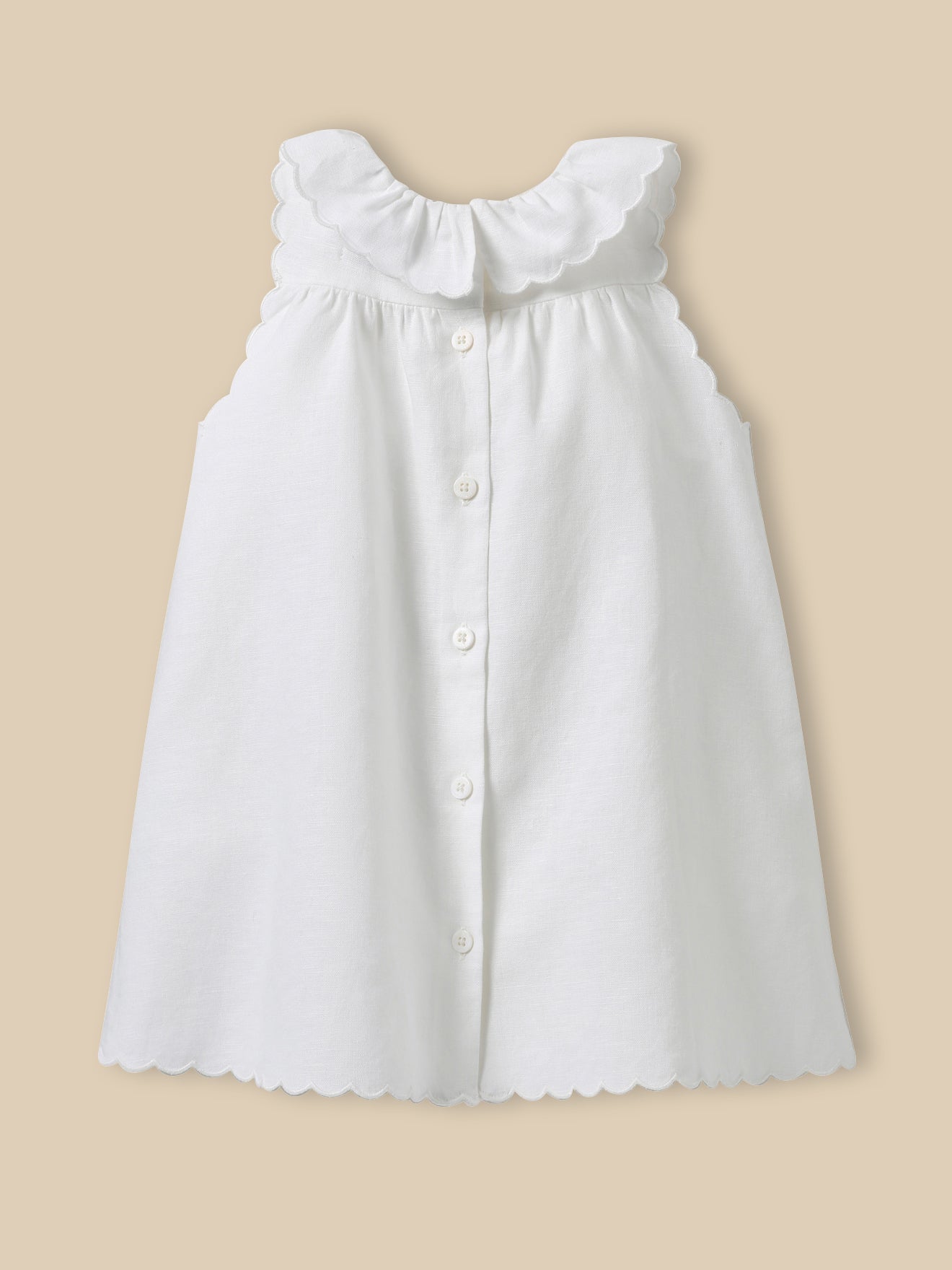 Kleid aus Leinen und Baumwolle, Baby Camille - Kollektion Festtage und Hochzeiten
