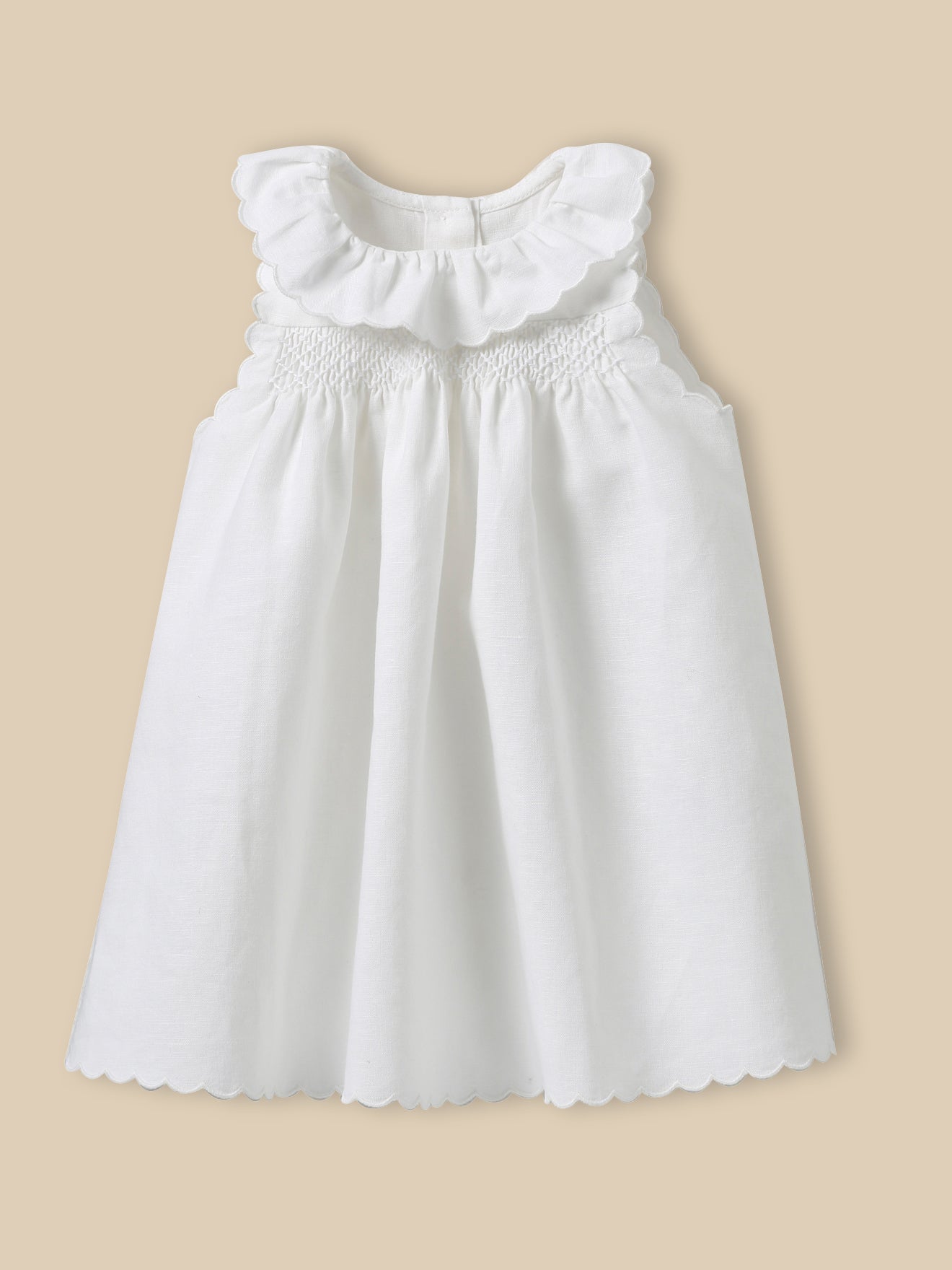 Kleid aus Leinen und Baumwolle, Baby Camille - Kollektion Festtage und Hochzeiten