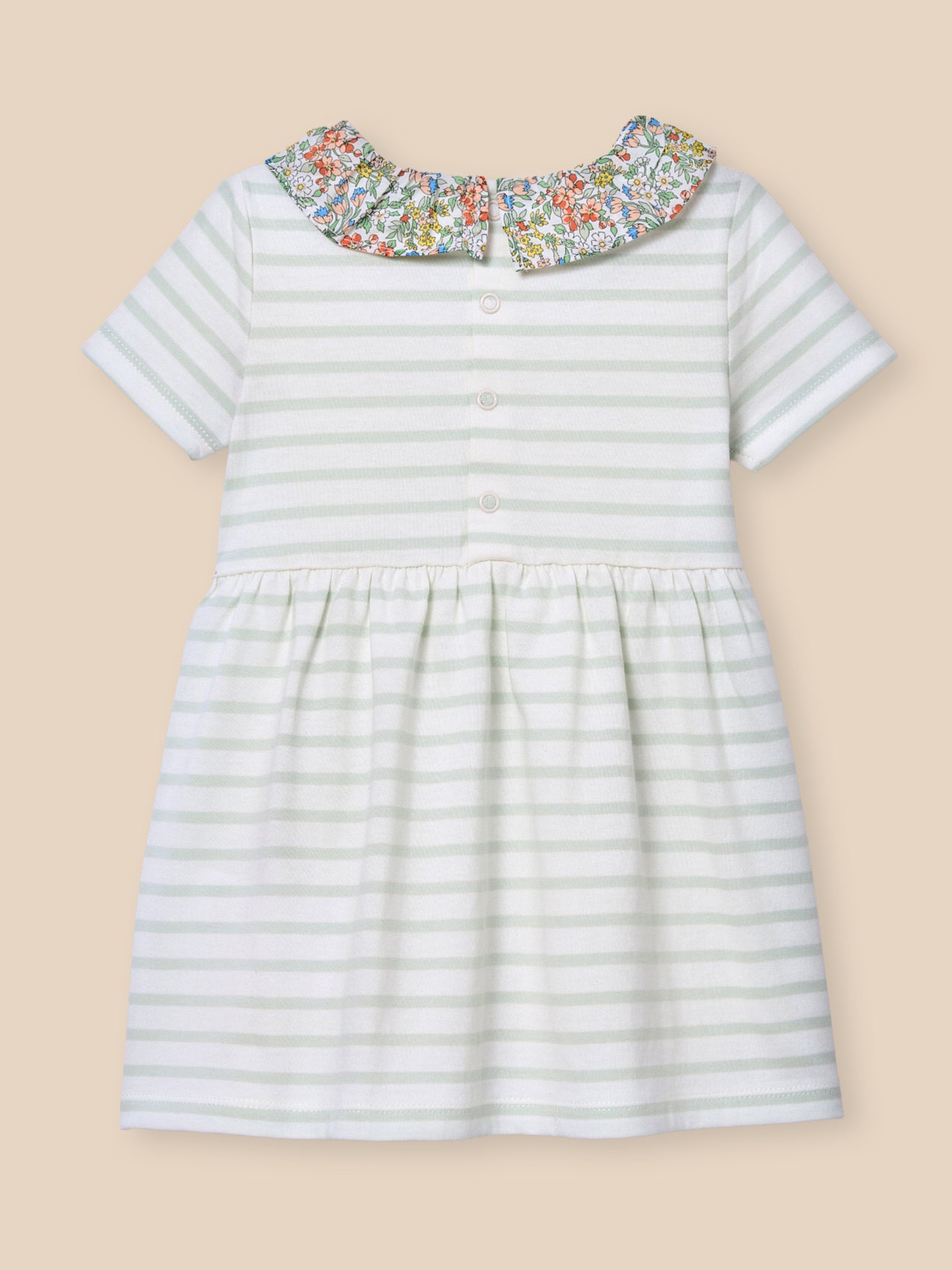 Marinière-Kleid, Baby - Bio-Baumwolle