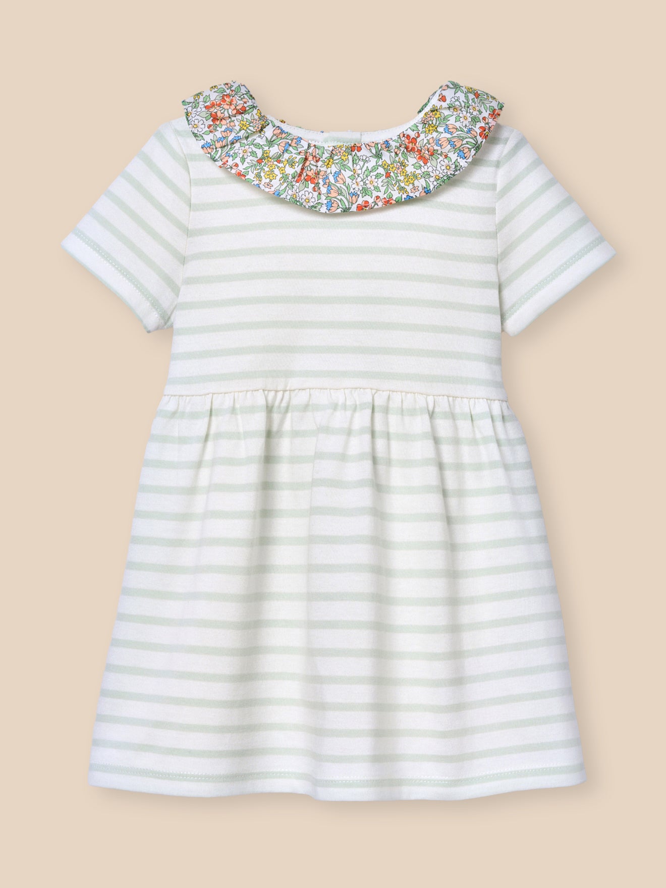 Marinière-Kleid, Baby - Bio-Baumwolle