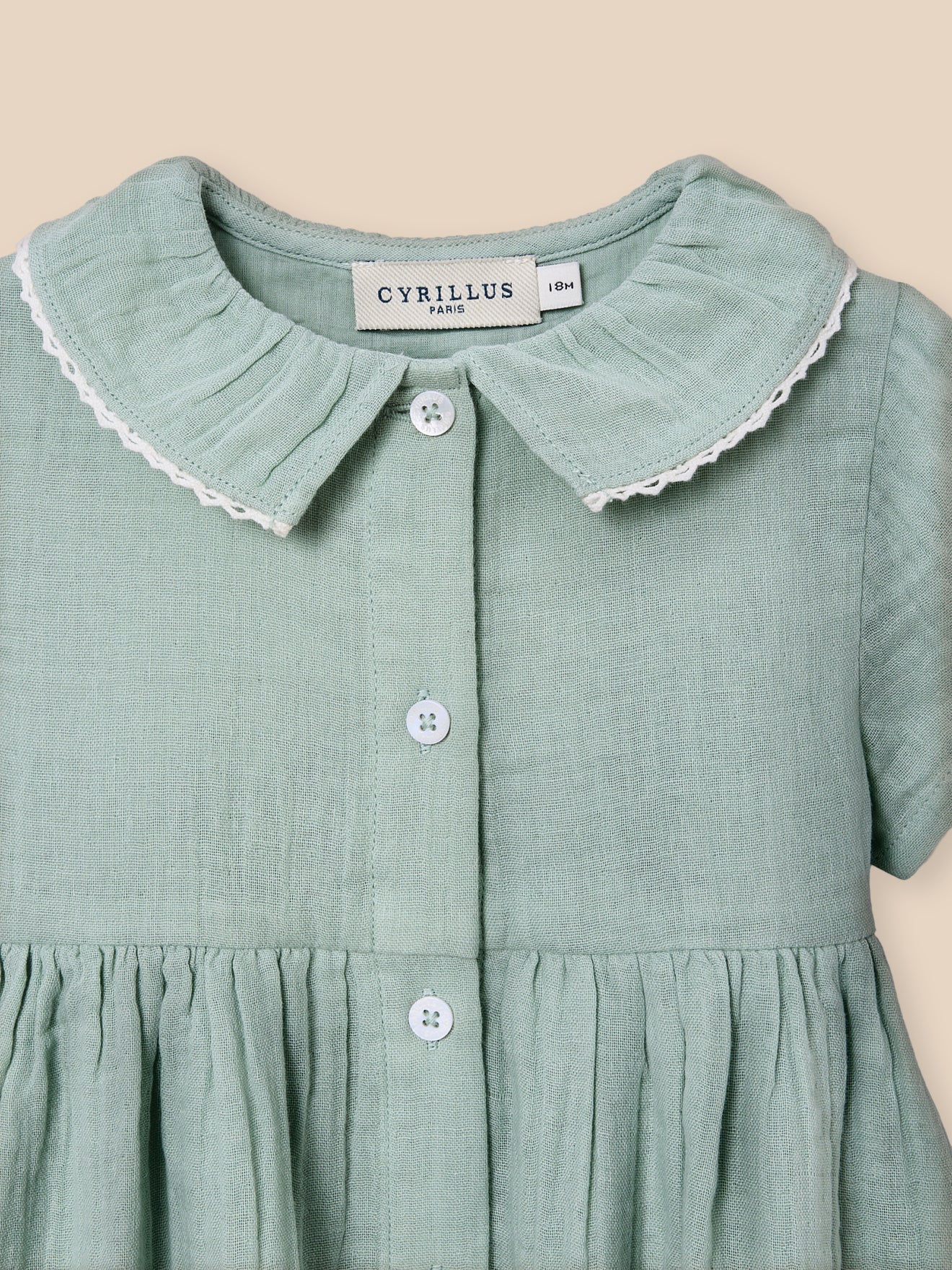 Kleid aus Baumwollgaze, Baby