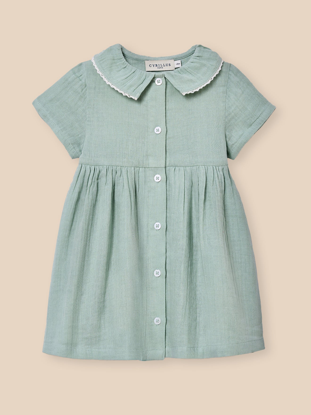 Kleid aus Baumwollgaze, Baby
