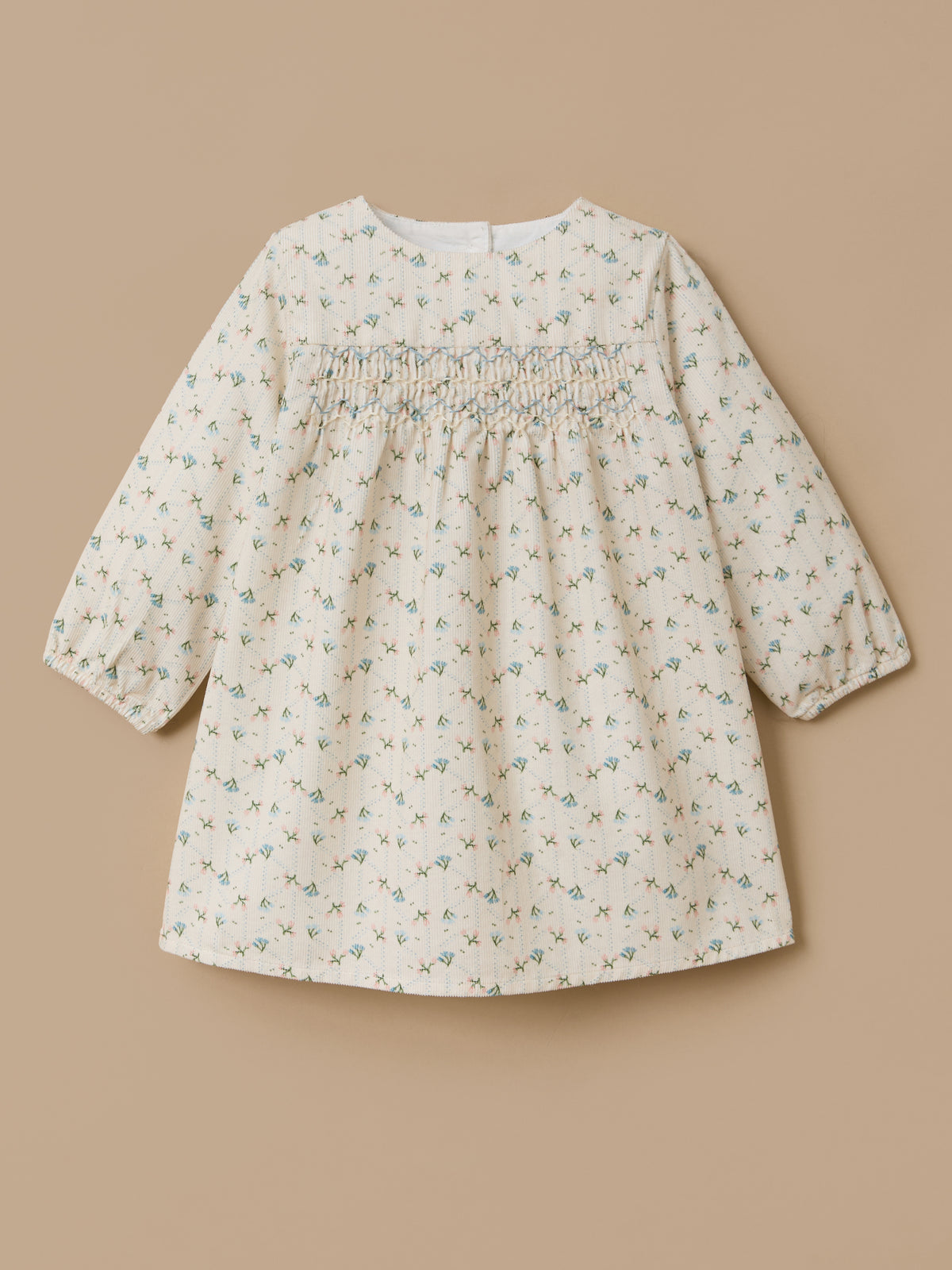 Bedrucktes Baby-Kleid aus Feincord