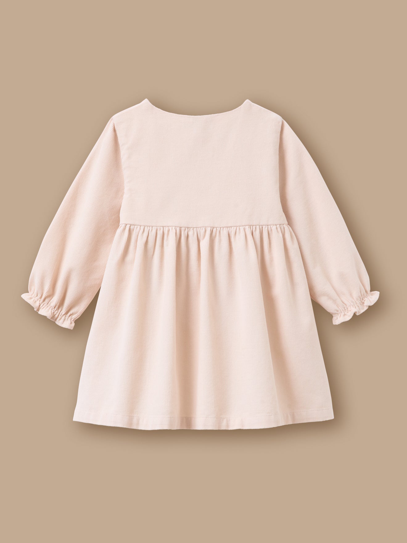 Kleid aus Cord und Stickerei, Baby