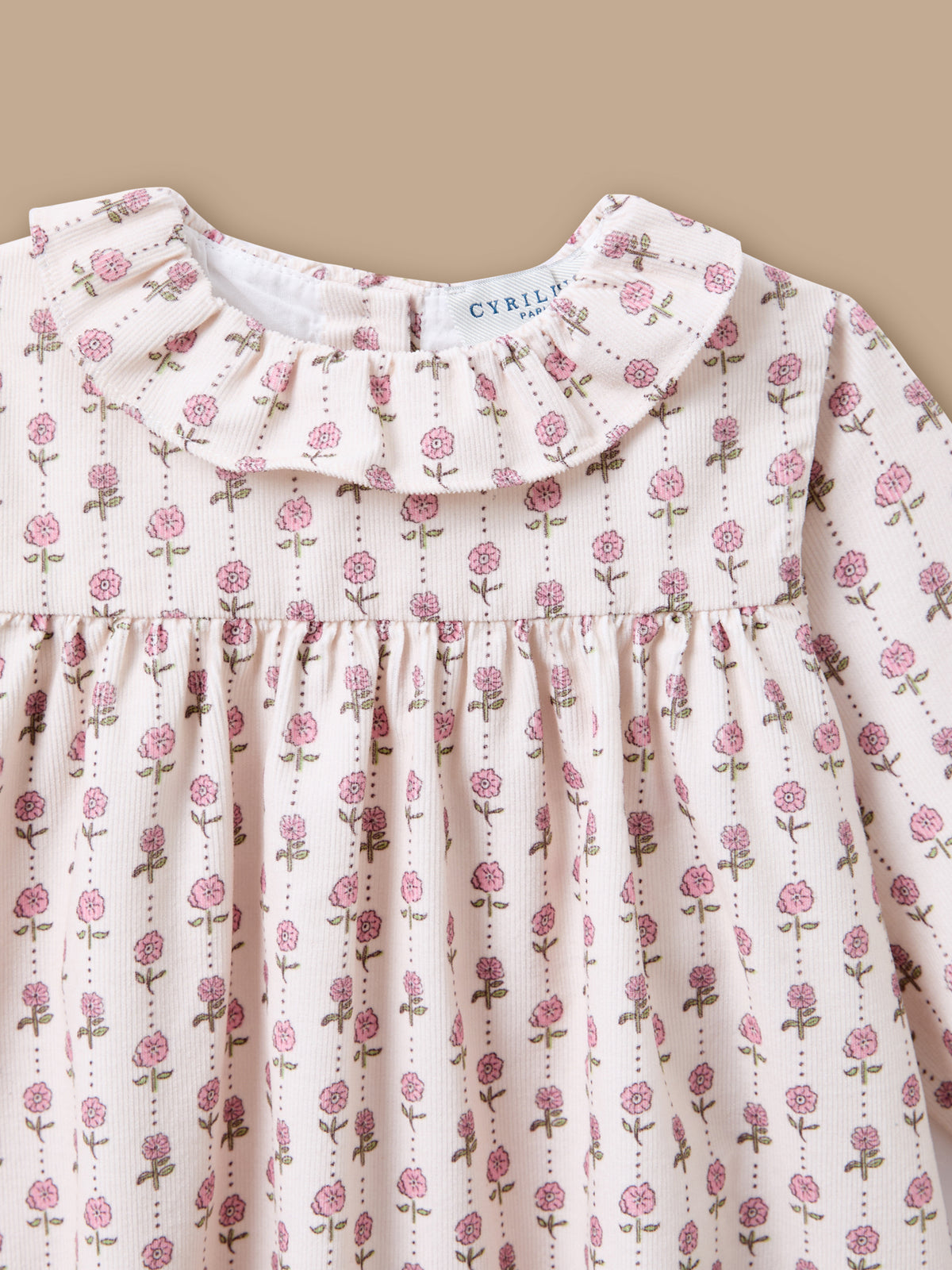 Bedrucktes Samtkleid für Baby