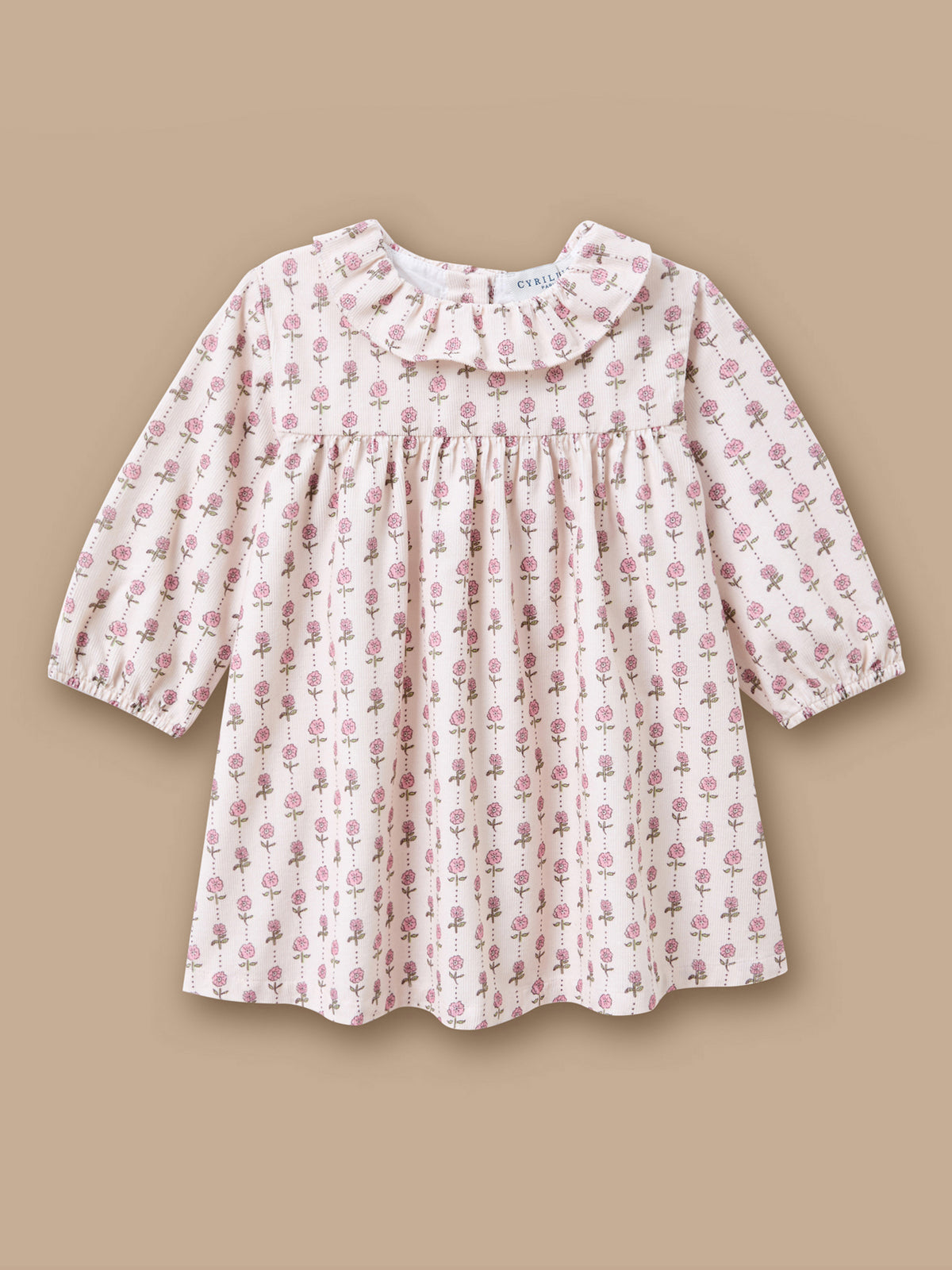Bedrucktes Samtkleid für Baby
