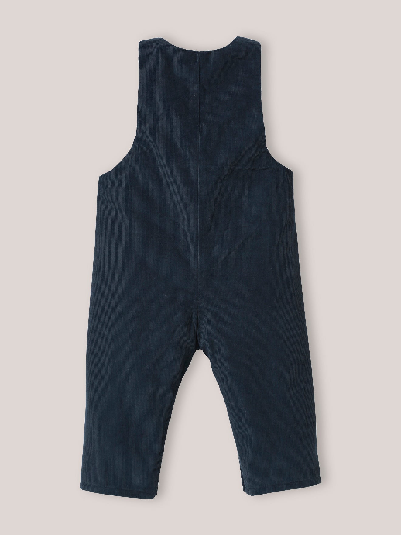 Baby-Latzhose aus Velours, wattiert