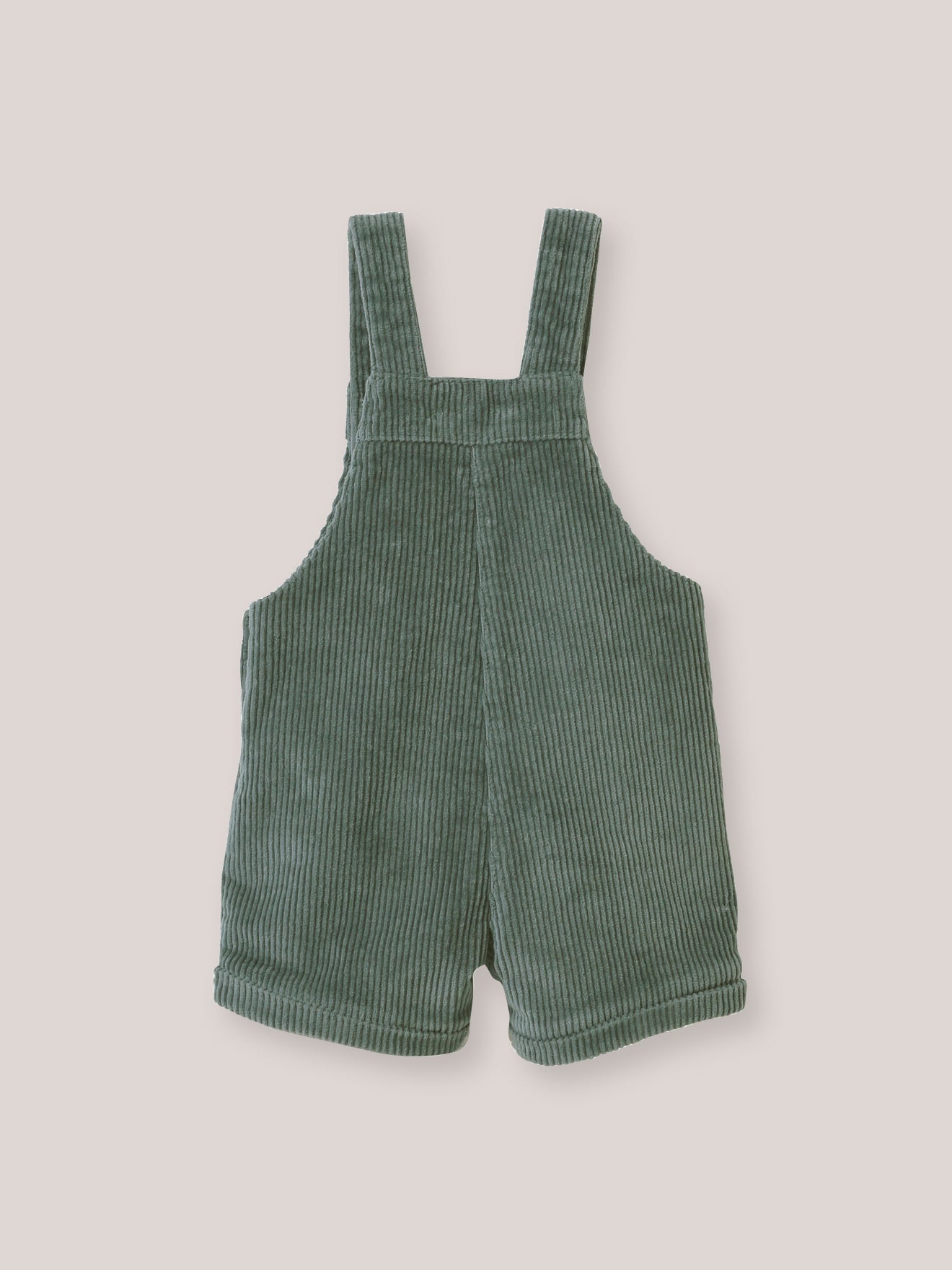 Kurze Baby-Latzhose aus Velours