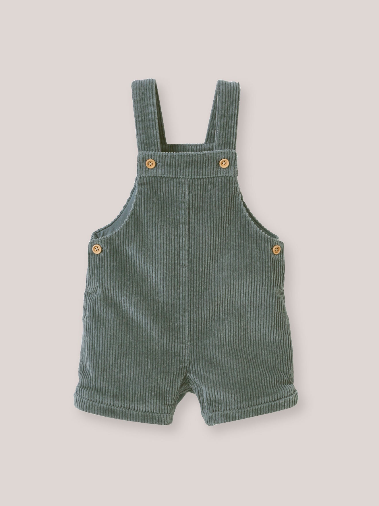 Kurze Baby-Latzhose aus Velours