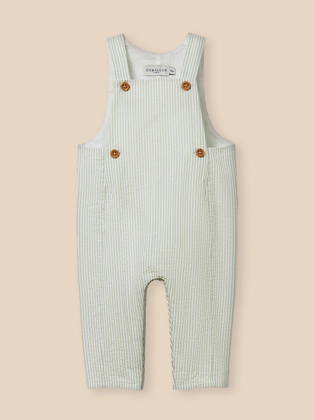 Baby-Latzhose aus Seersucker