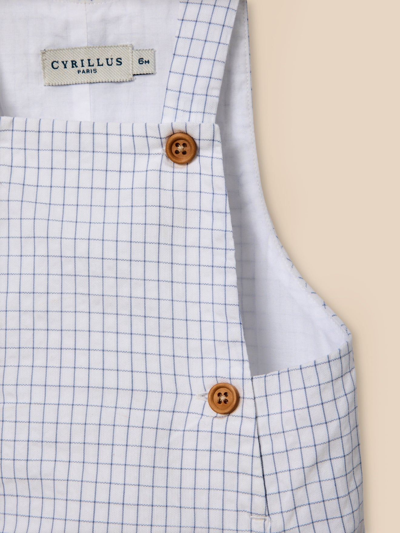 Baby-Latzhose mit Karomuster