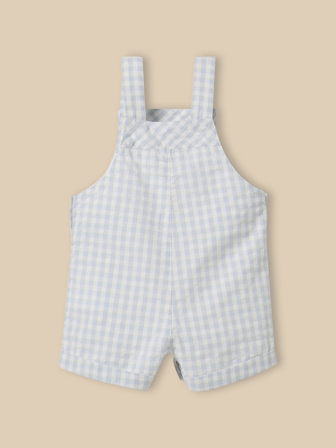 Baby-Latzshorts mit Vichy-Karos